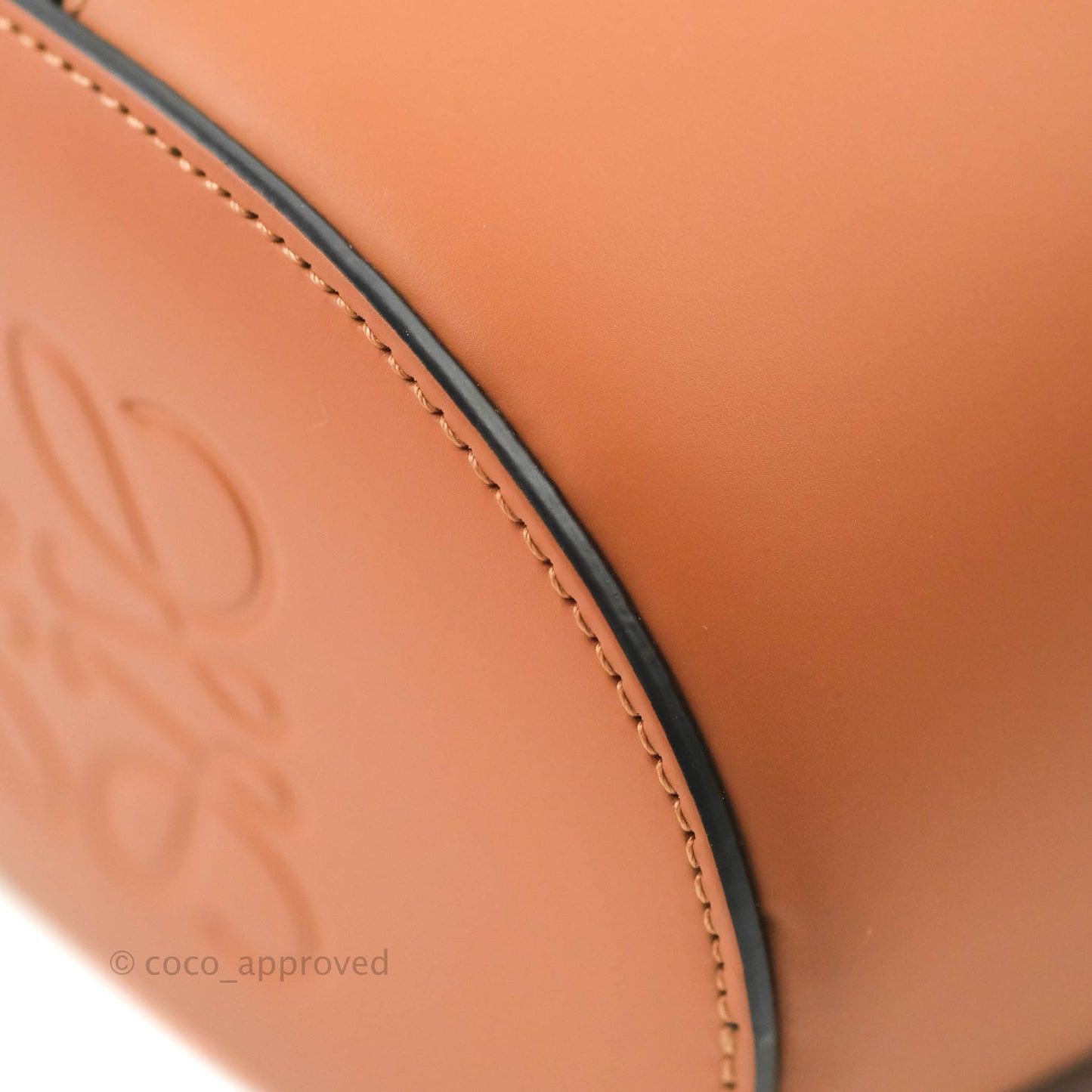 Loewe Small Balloon Bucket Bag Black Tan Calfskin