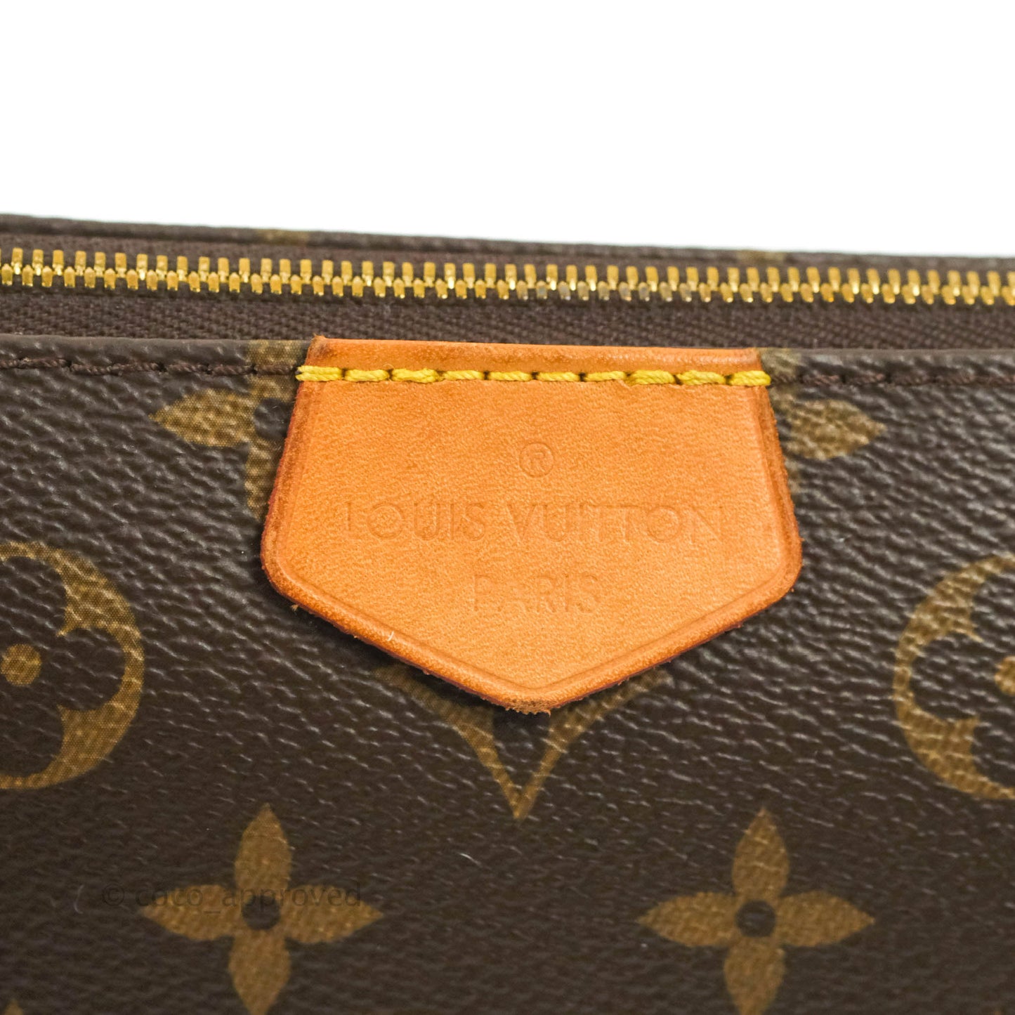 Louis Vuitton Multi Pochette Accessories Khaki Monogram Canvas