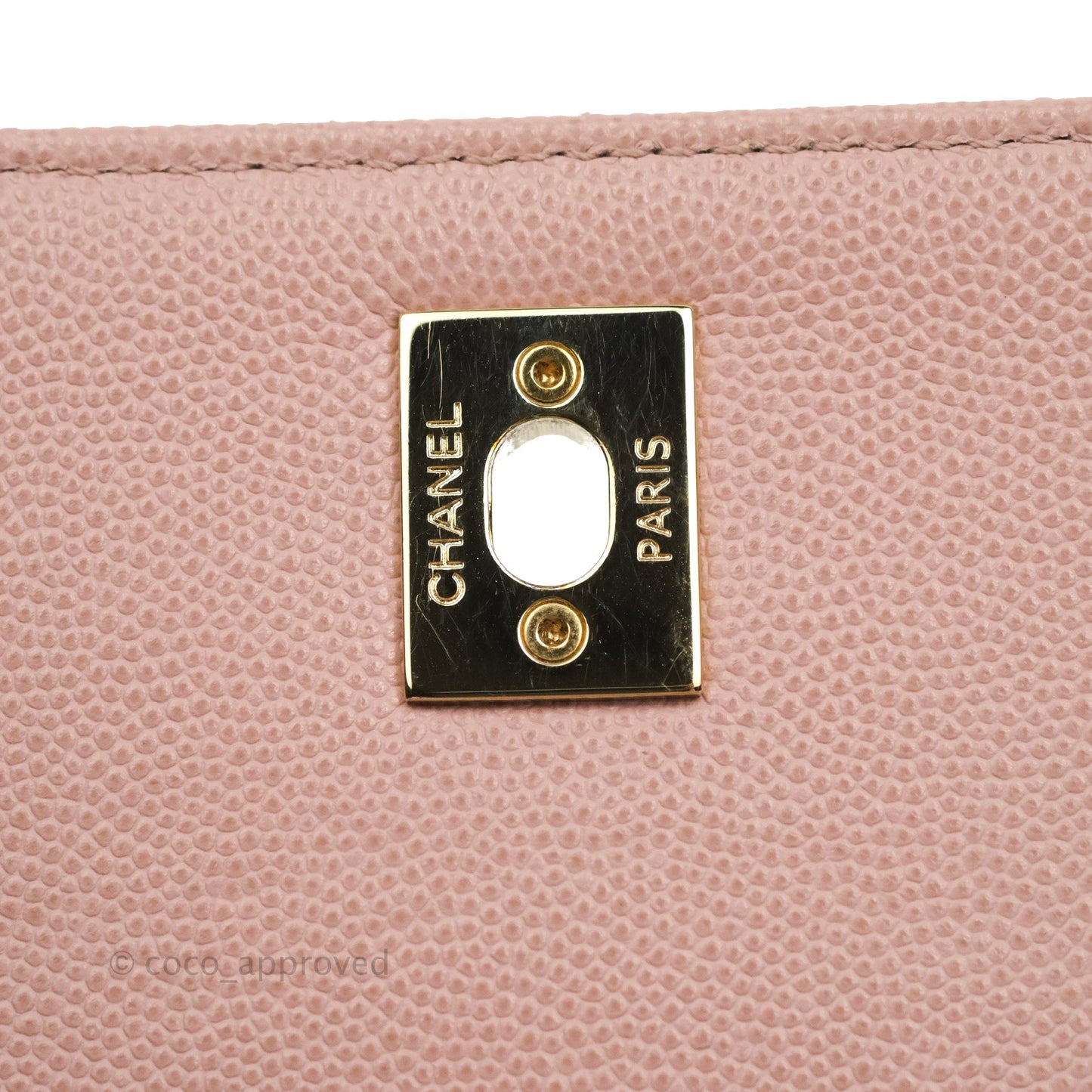 Chanel Quilted Small Business Affinity Flap Pink Caviar Gold Hardware