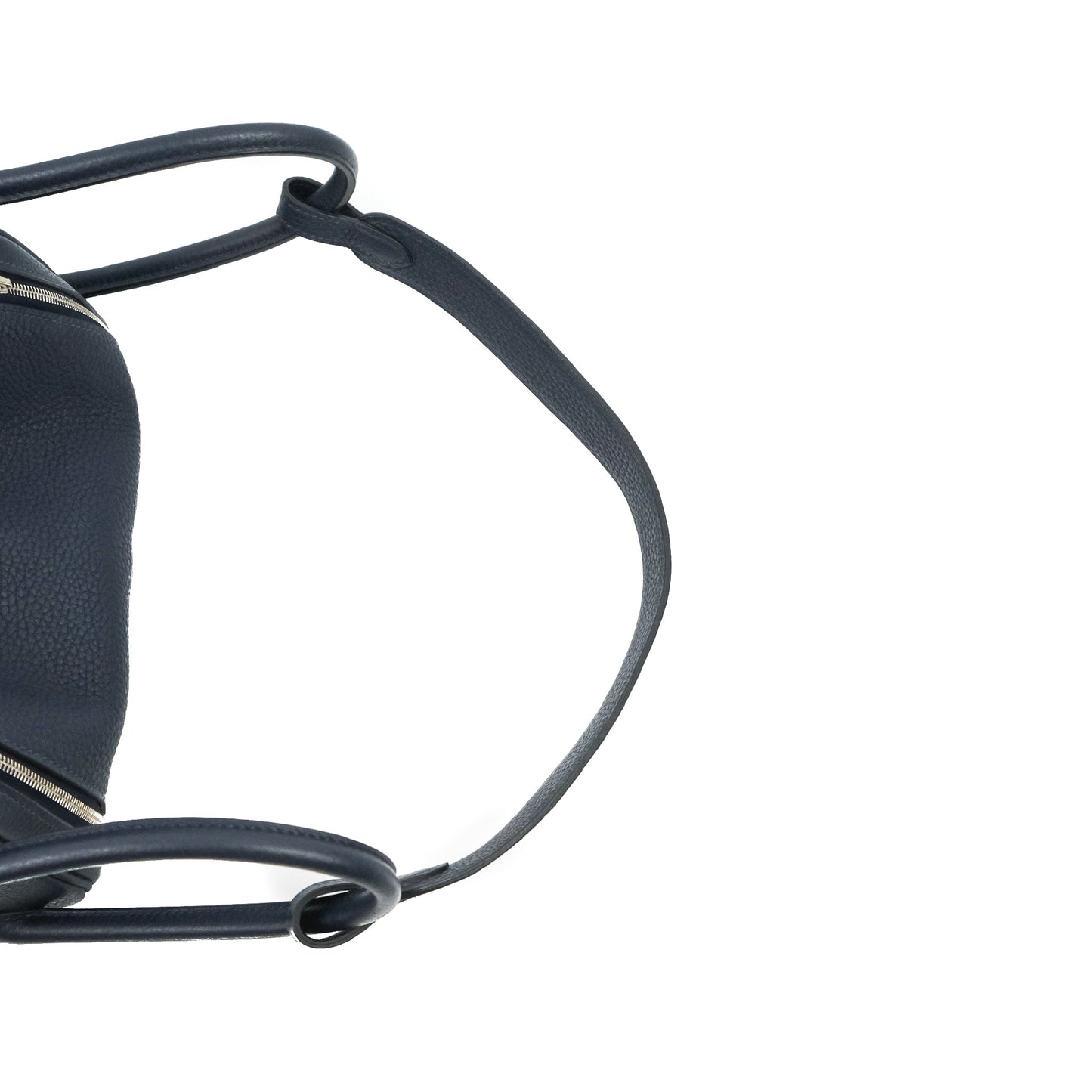 Hermès Lindy 26 Bleu Nuit Clemence Silver Hardware