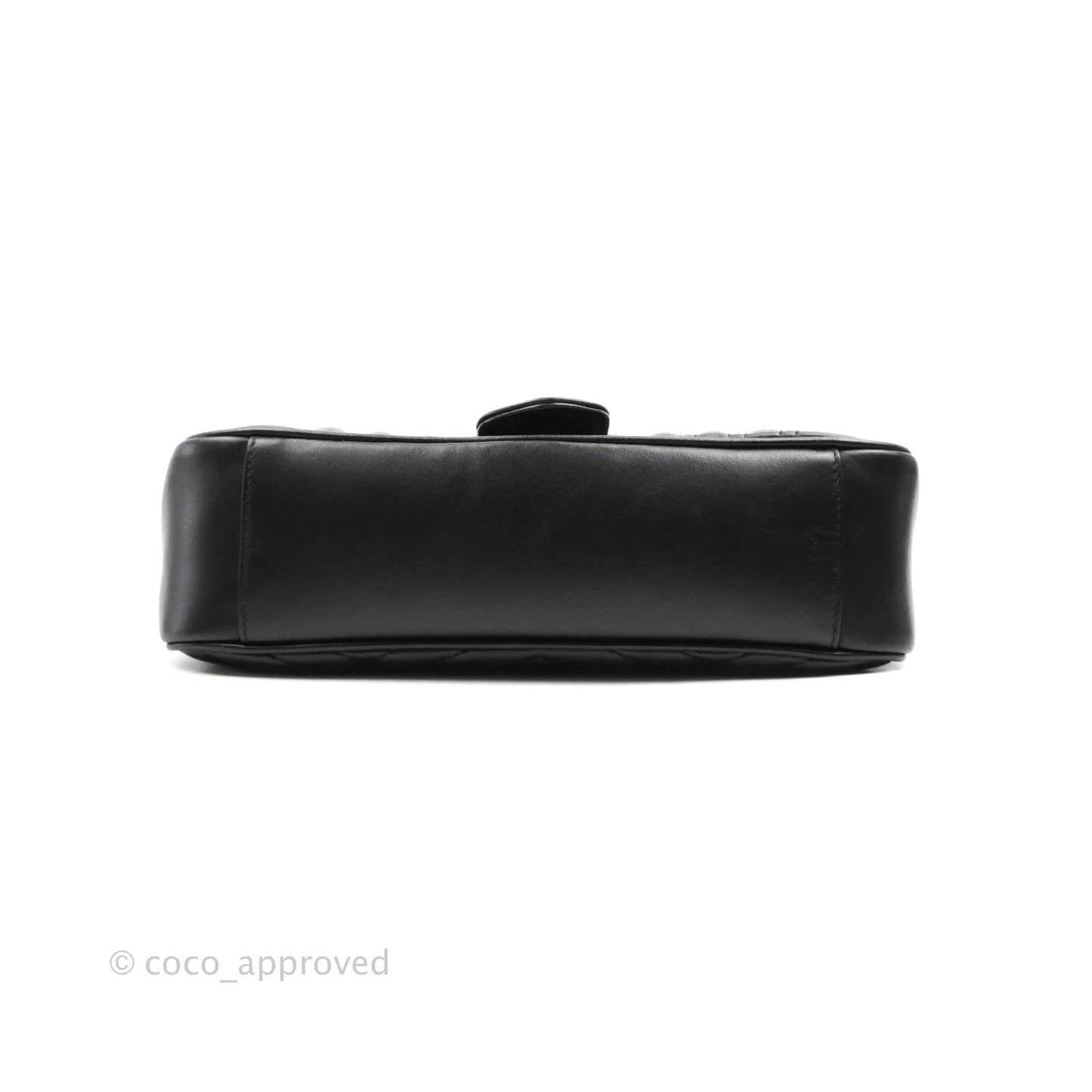 Gucci Small Marmont Black Calfskin Gold Hardware