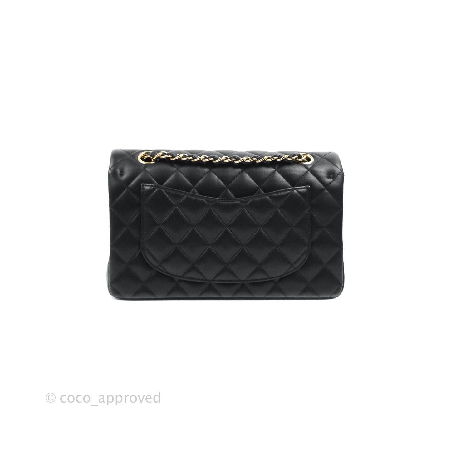 Chanel Small Classic Quilted Flap Black Lambskin Gold Hardware