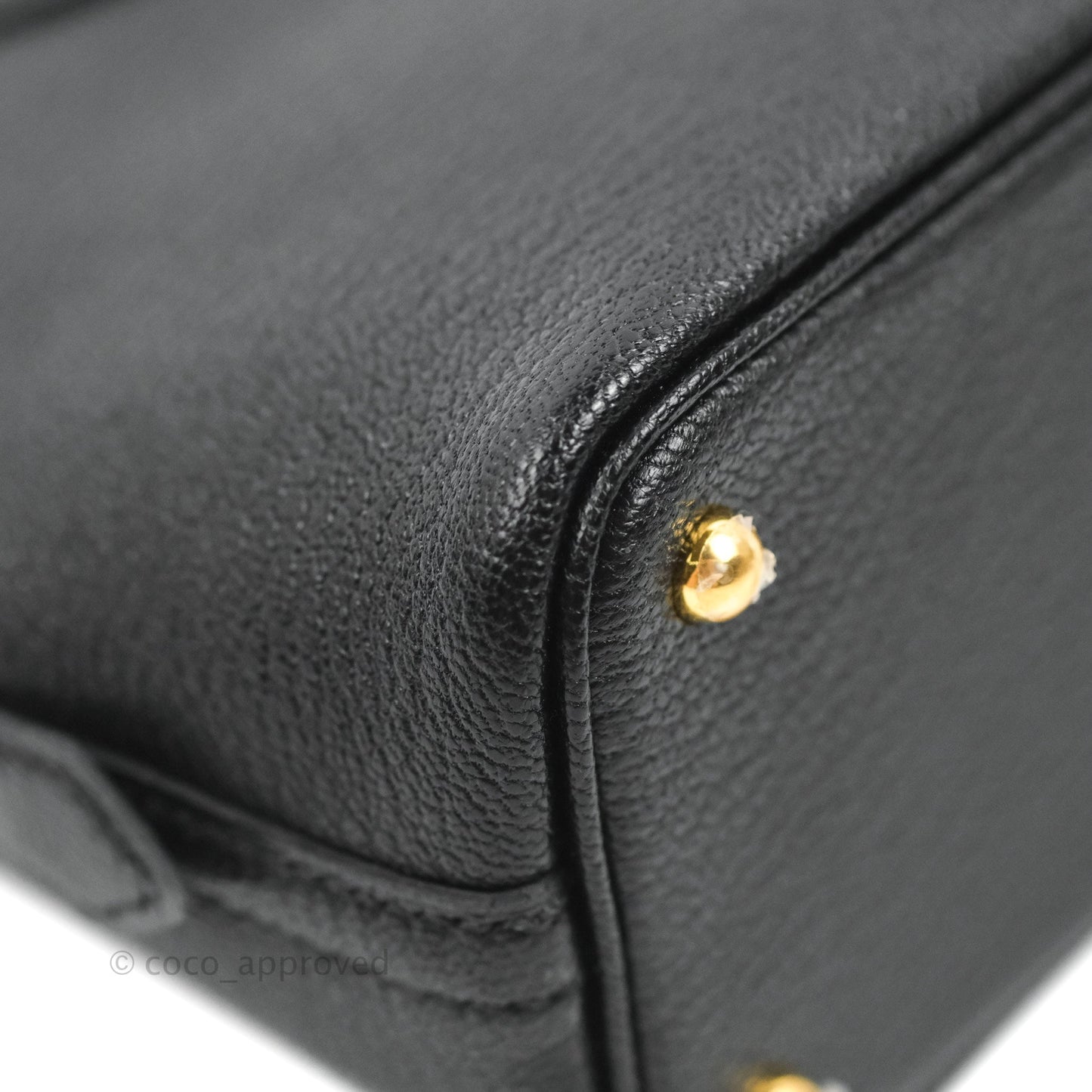 Hermès Bolide Mini 1923 Chevre Mysore Black Gold Hardware