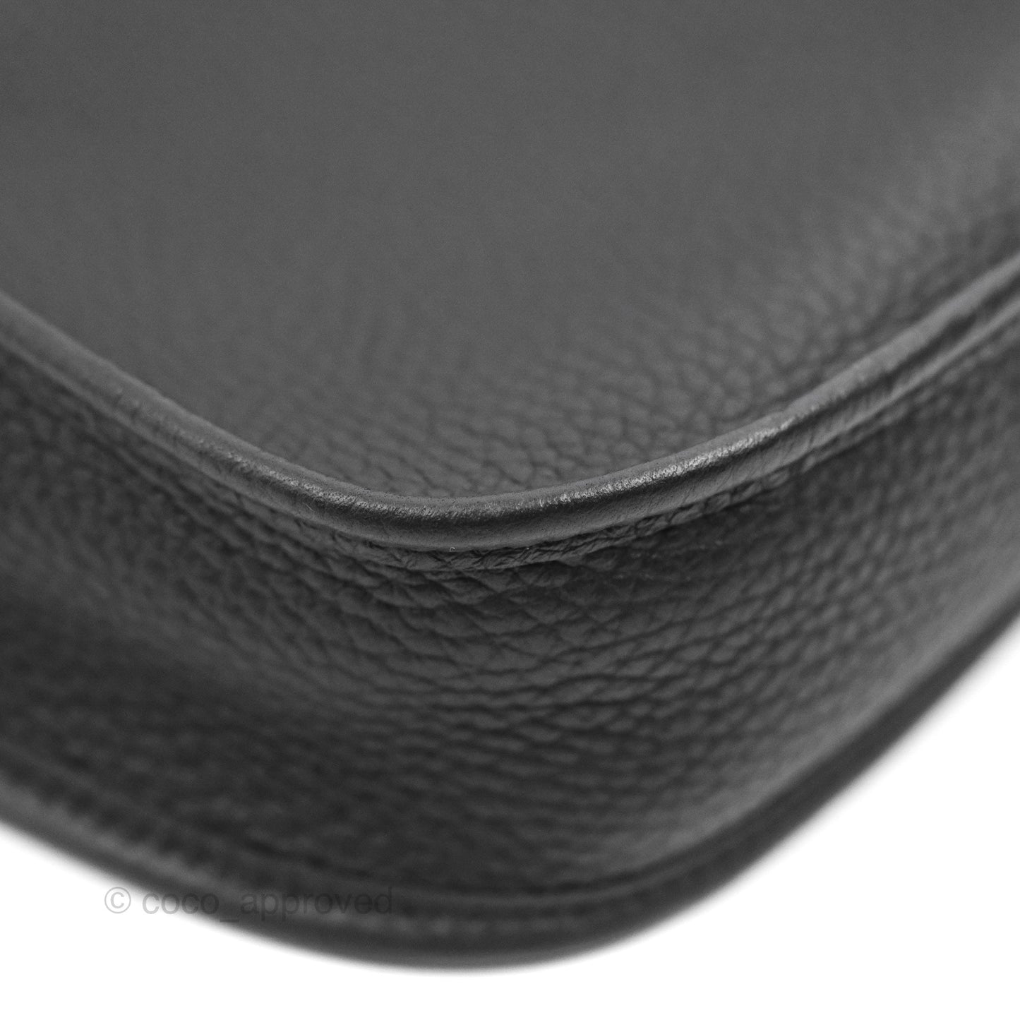 Hermès Mini Evelyne 16 Black Clemence Gold Hardware