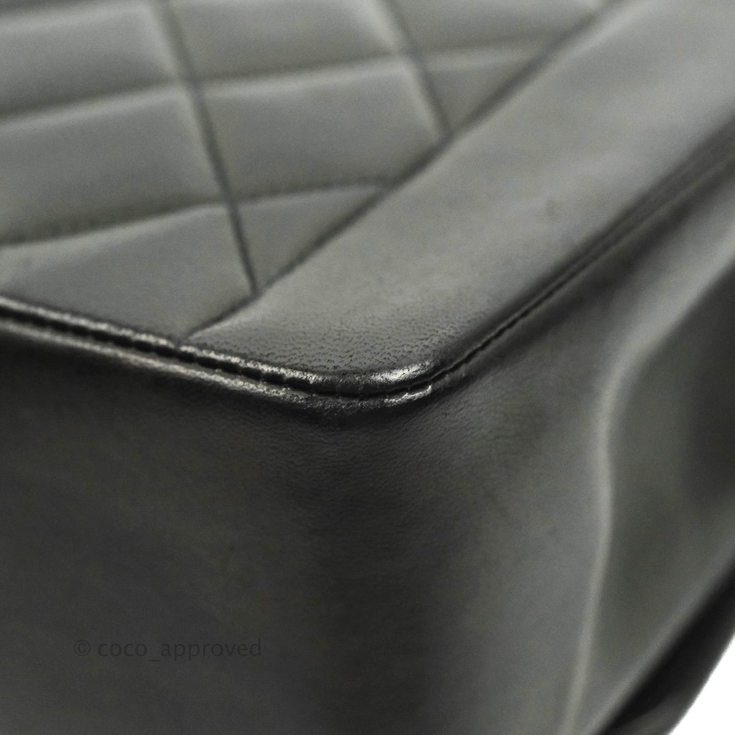 Chanel Vintage Quilted Medium Classic Diana Flap Bag Black Lambskin 24K Gold Hardware