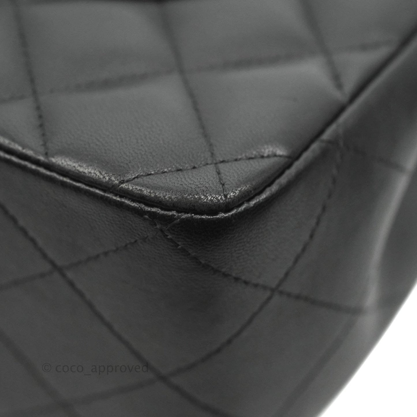 Chanel Jumbo Double Flap Black Lambskin Gold Hardware