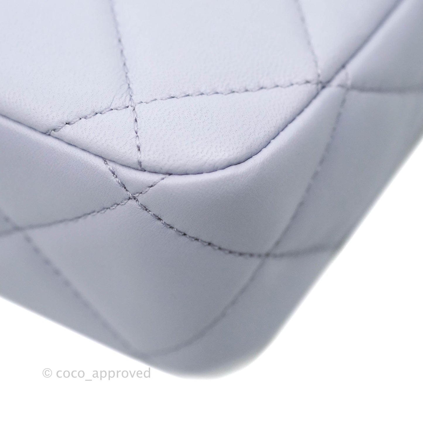 Chanel Quilted My Perfect Mini With Pearl Lilac Lambskin Silver Hardware