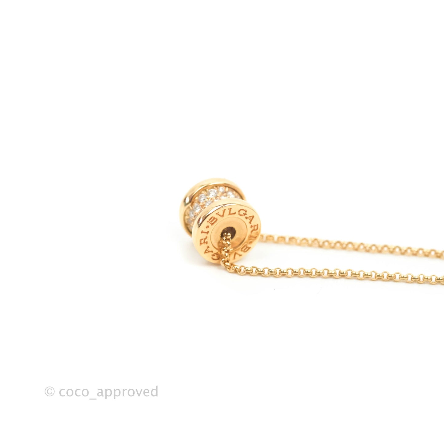 Bvlgari Mini Zero1 Rose Gold and Diamond Necklace