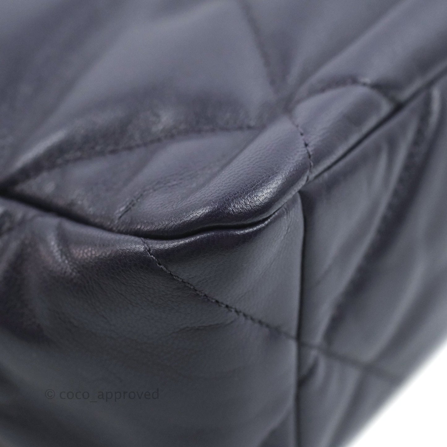 Chanel 19 Medium Dark Purple Mixed Hardware