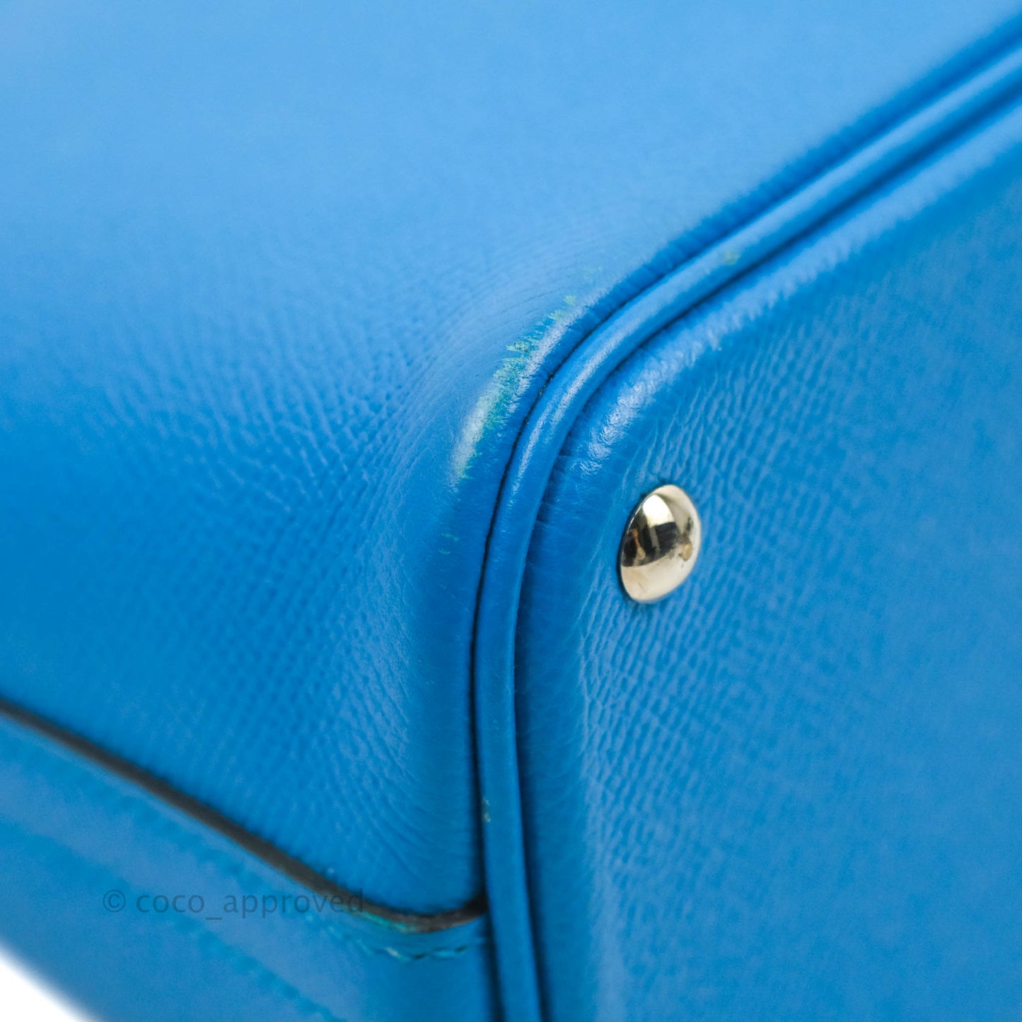 Hermès Bolide 27 Blue Epsom Silver Hardware