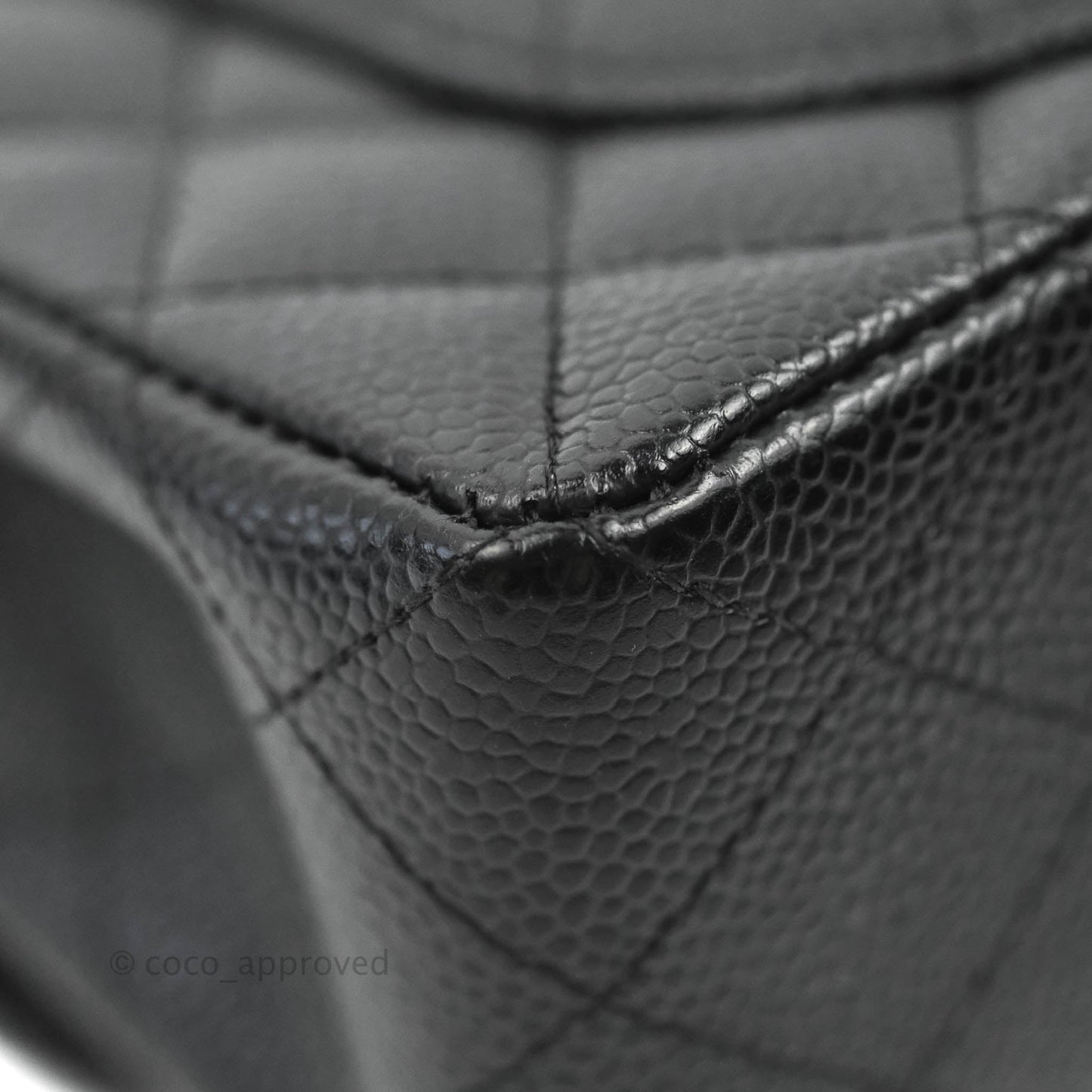 Chanel Small Classic Quilted Flap Black Caviar 24K Gold Hardware