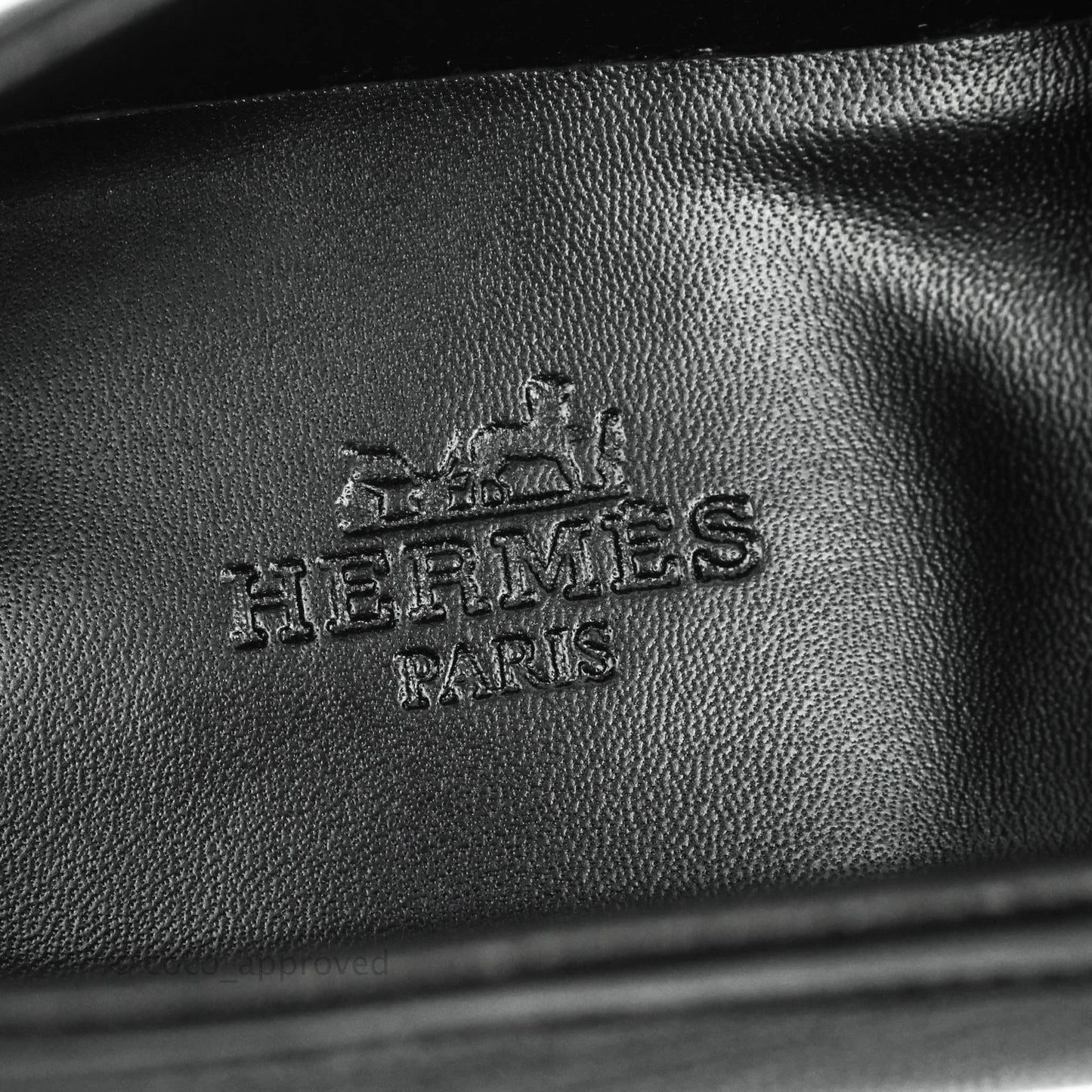 Hermès Women Royal Loafers Black Gold Hardware Size 38