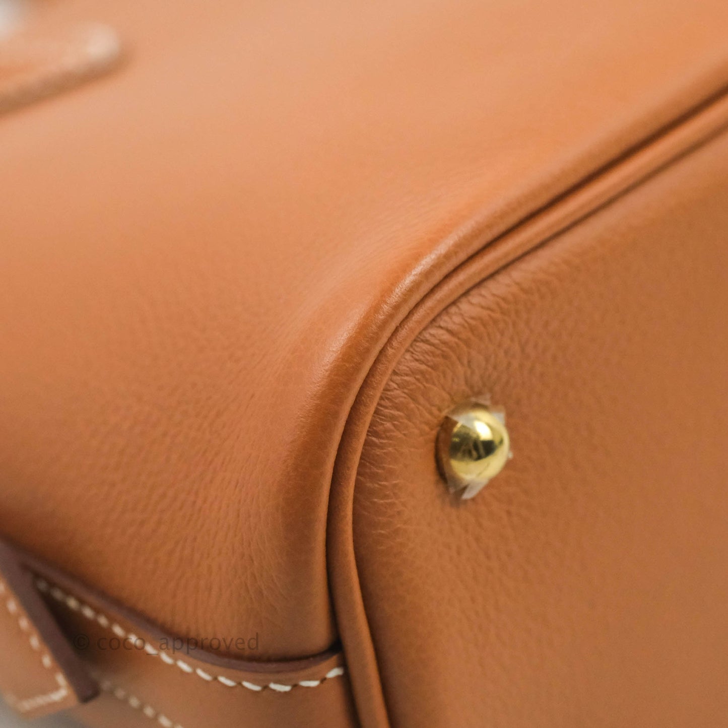 Hermès Bolide 1923 25 Gold Evercolor Gold Hardware