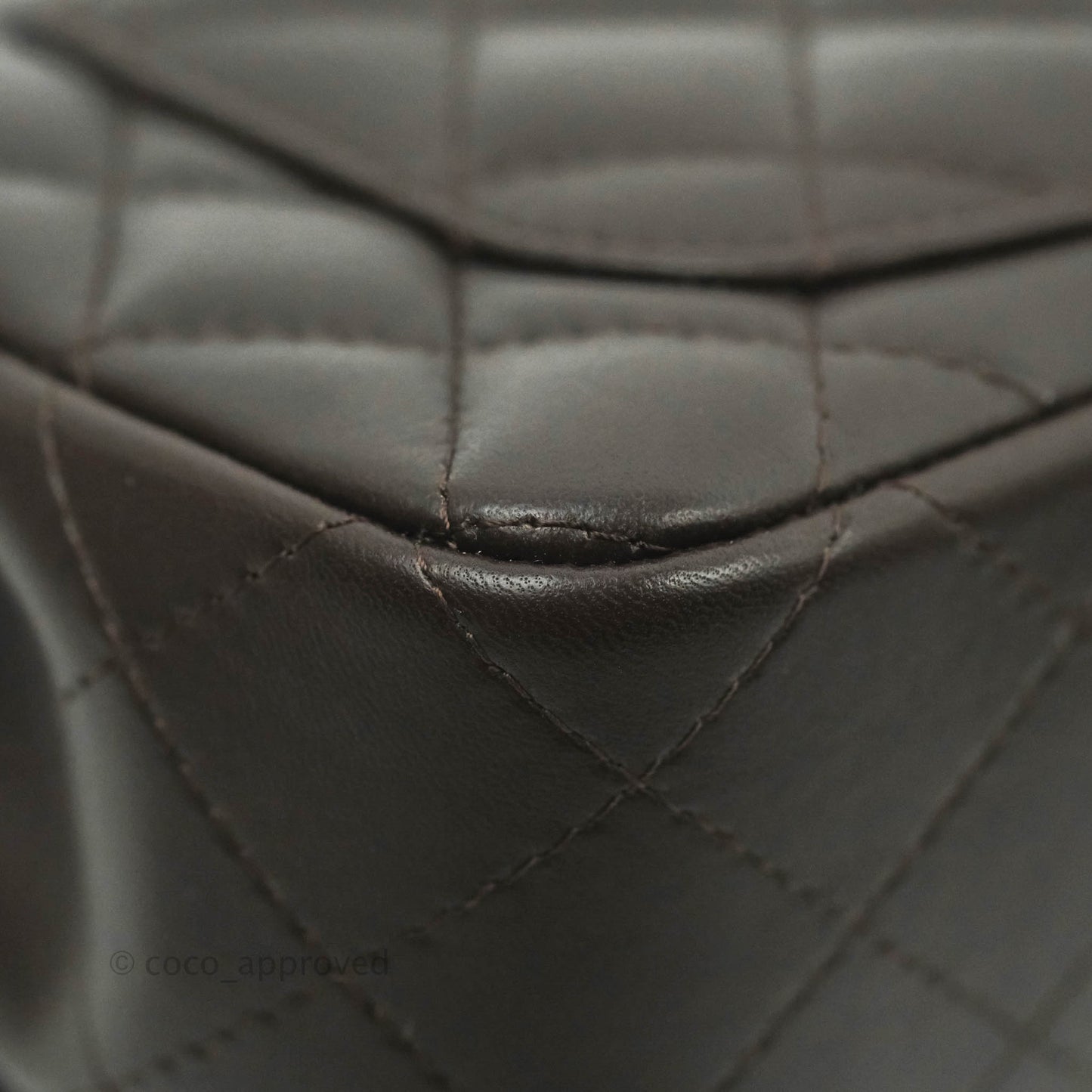Chanel Quilted Mini Rectangular Chocolate Brown Lambskin Gold Hardware