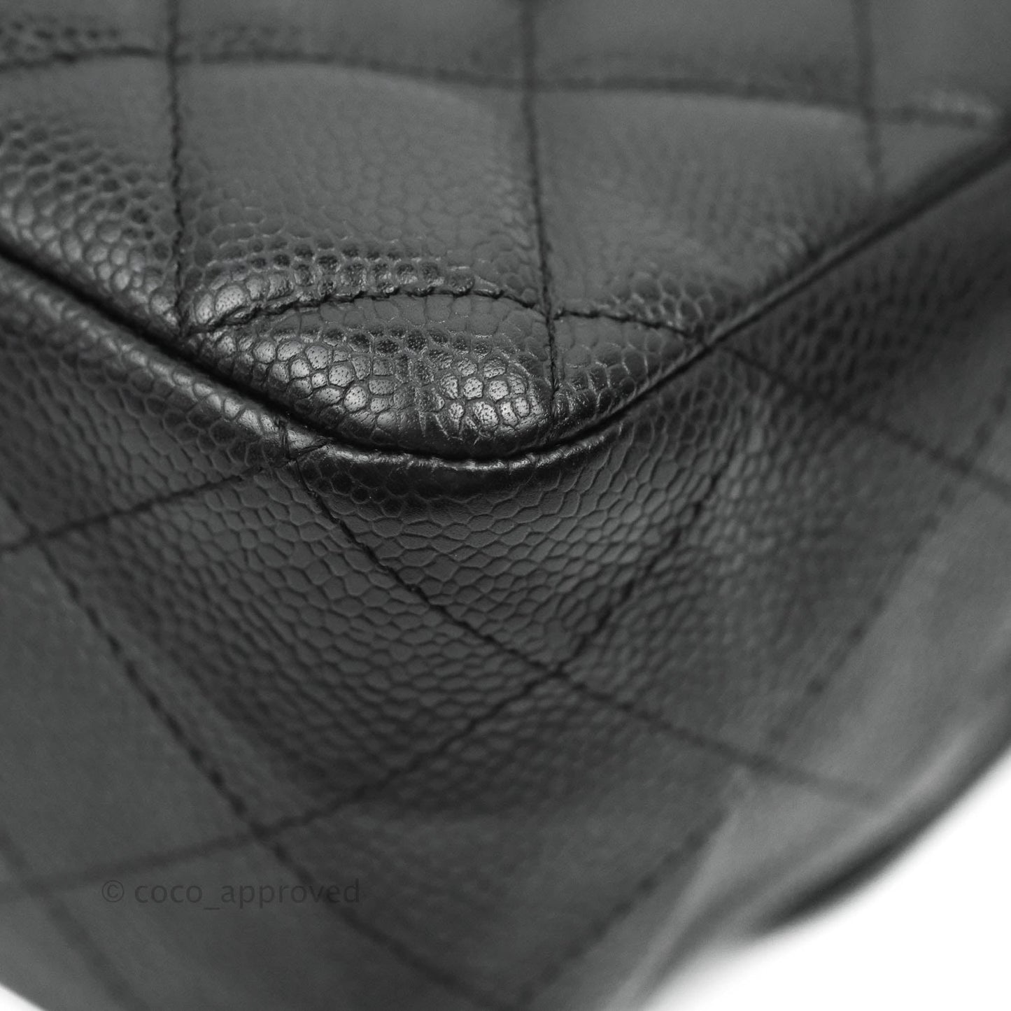 Chanel Jumbo Single Flap Black Caviar Gold Hardware⁣⁣