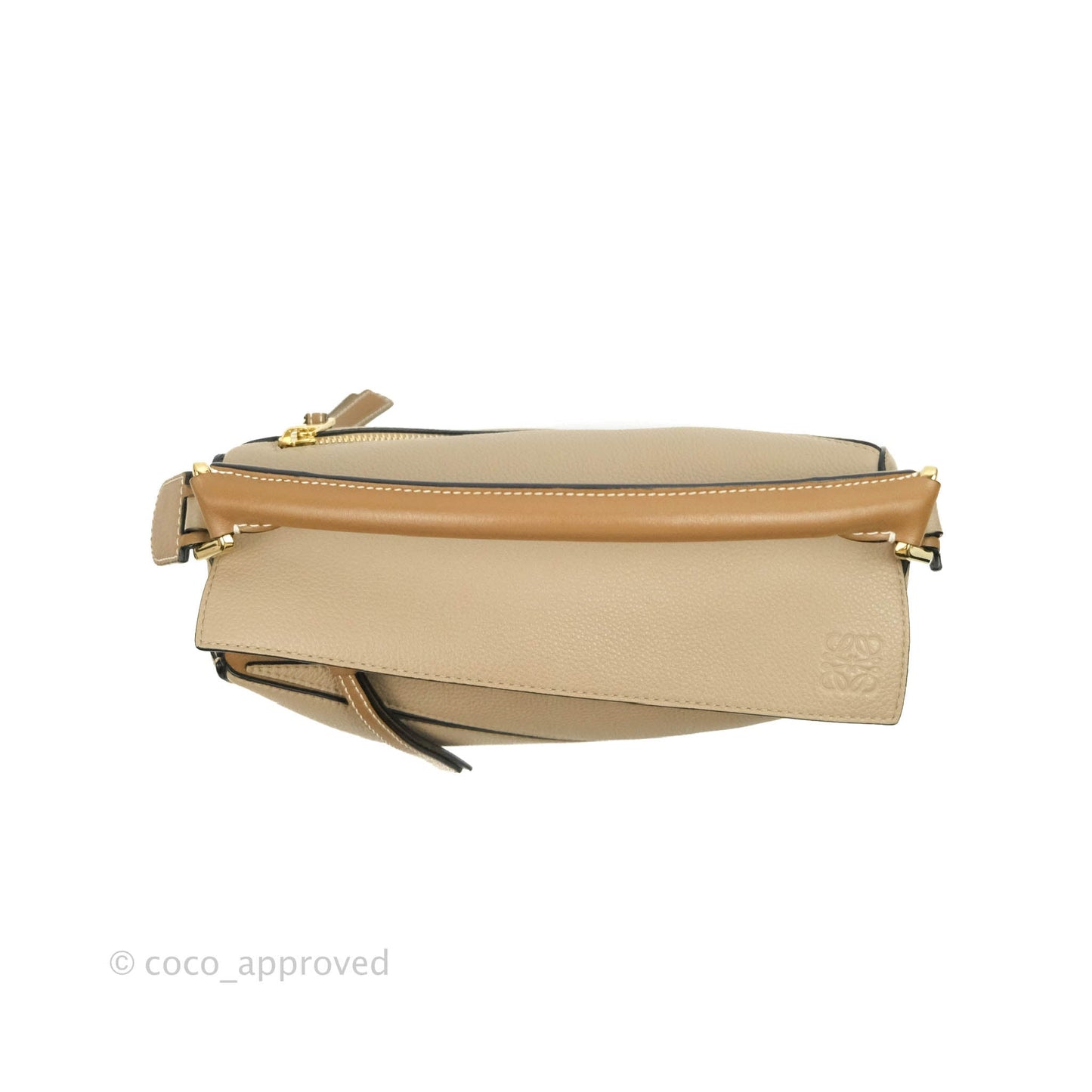 Loewe Small Puzzle Bag Sand Mink Grained Calfskin