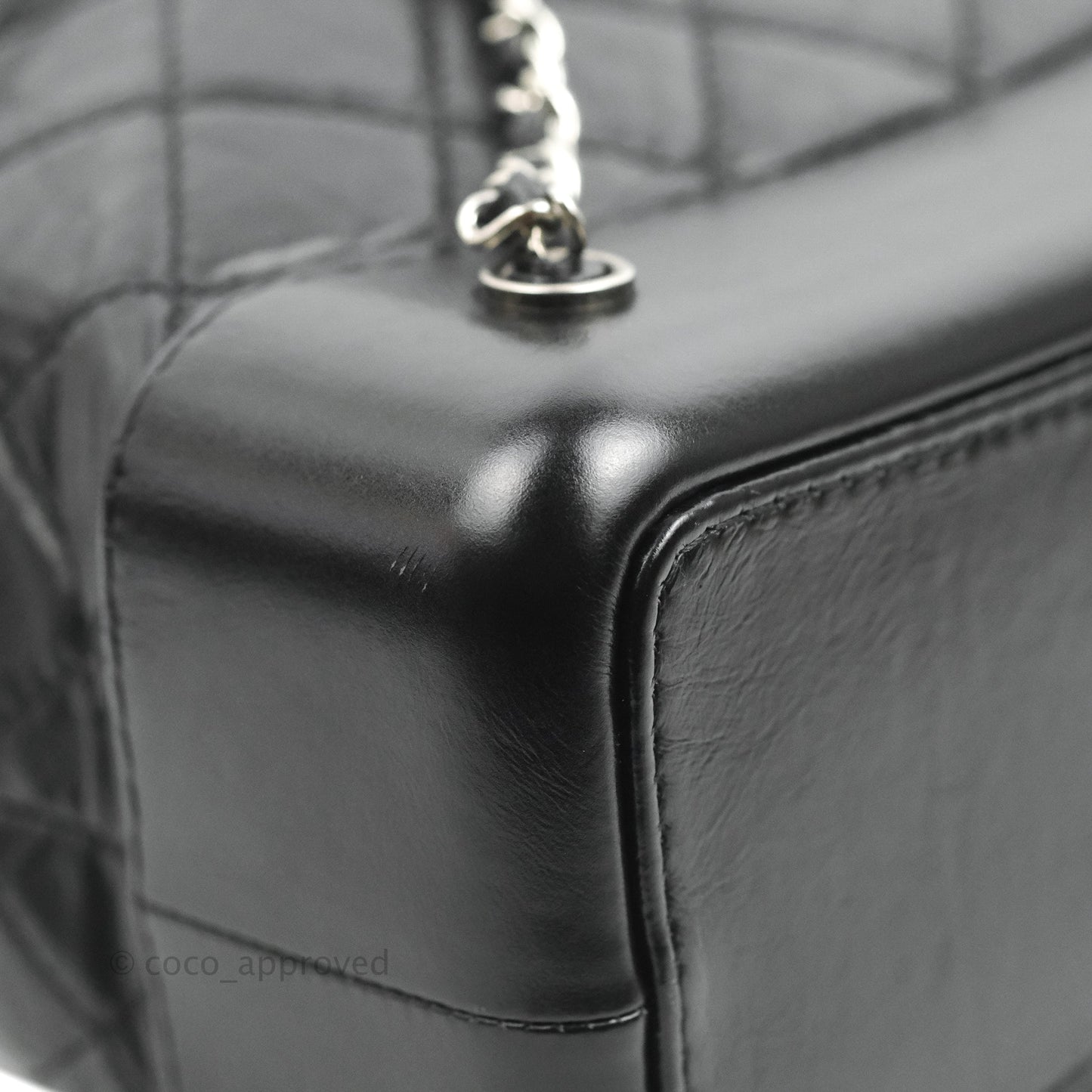 Chanel Medium Gabrielle Backpack Black Aged Calfskin