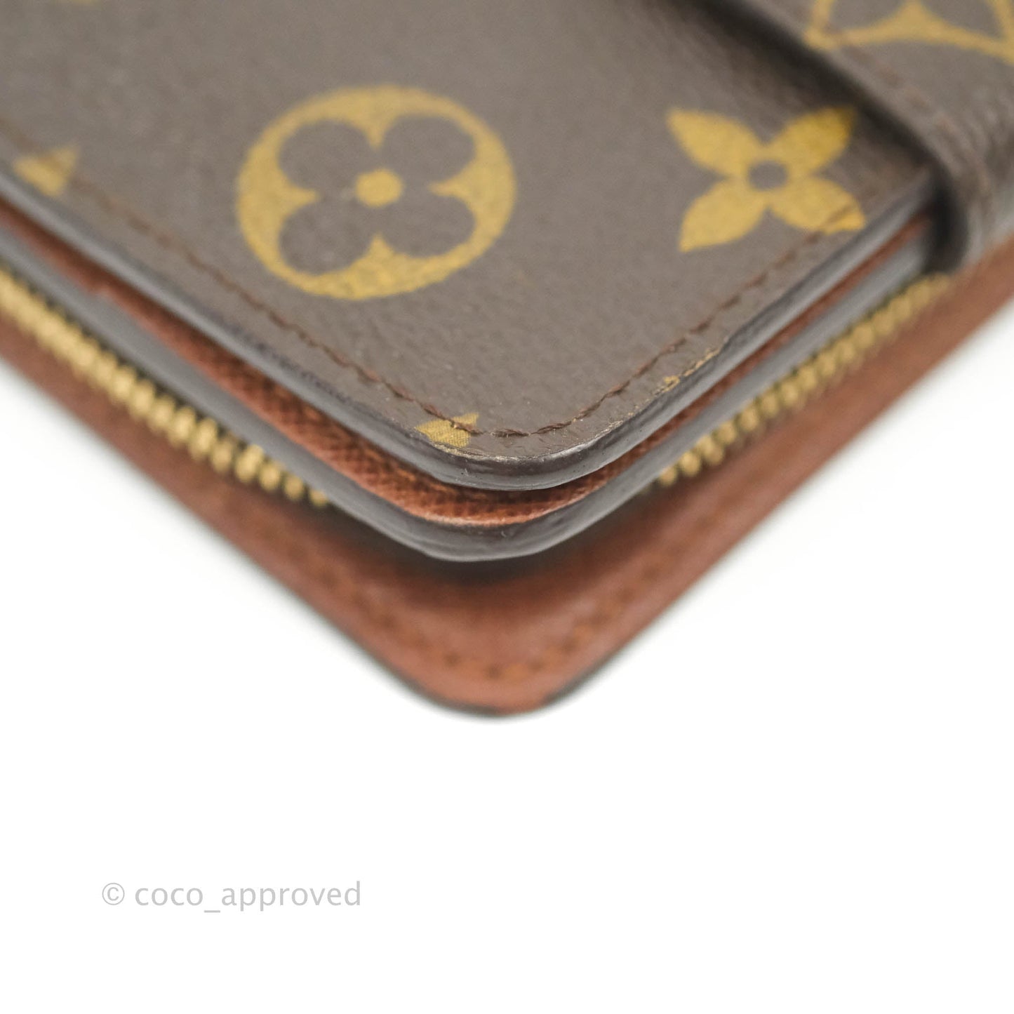 Louis Vuitton Vintage Monogram Canvas Wallet Brown