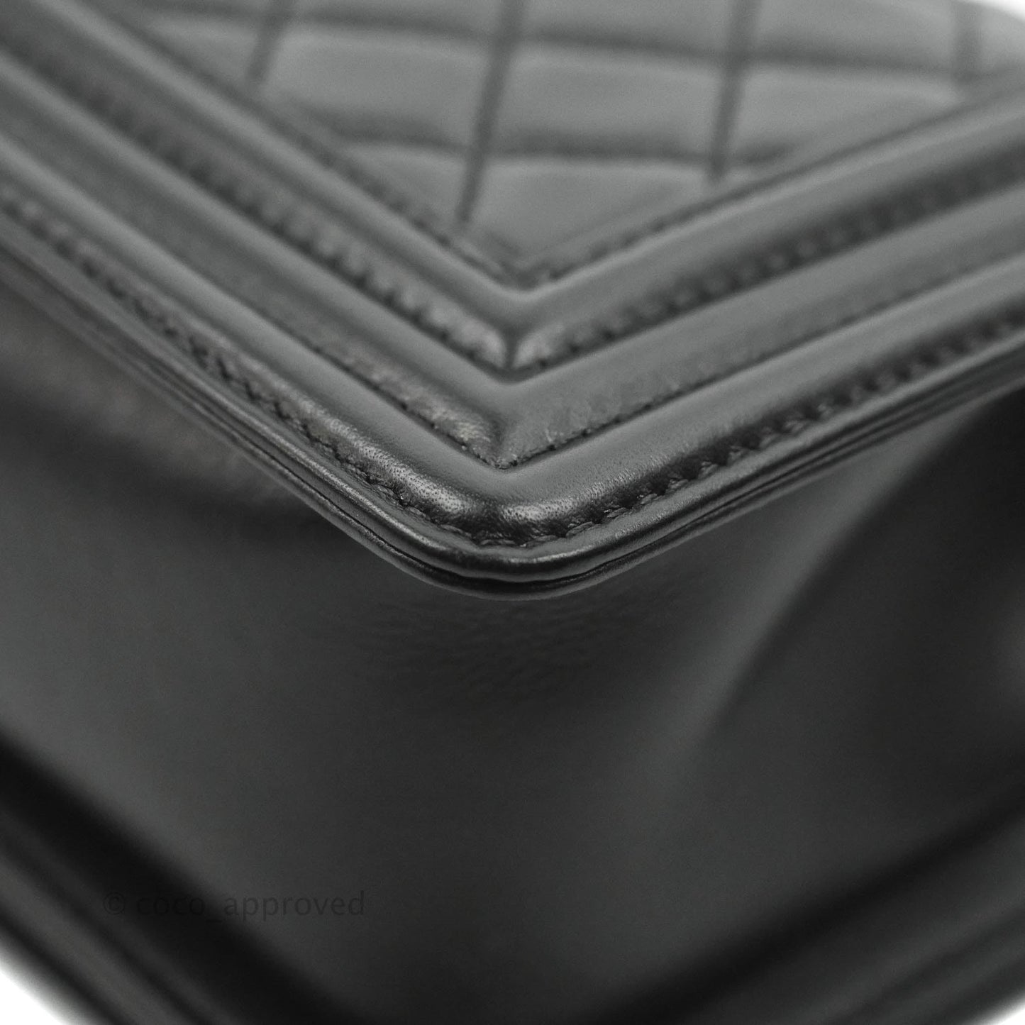 Chanel Small Boy Bag Black Calfskin Gold Hardware