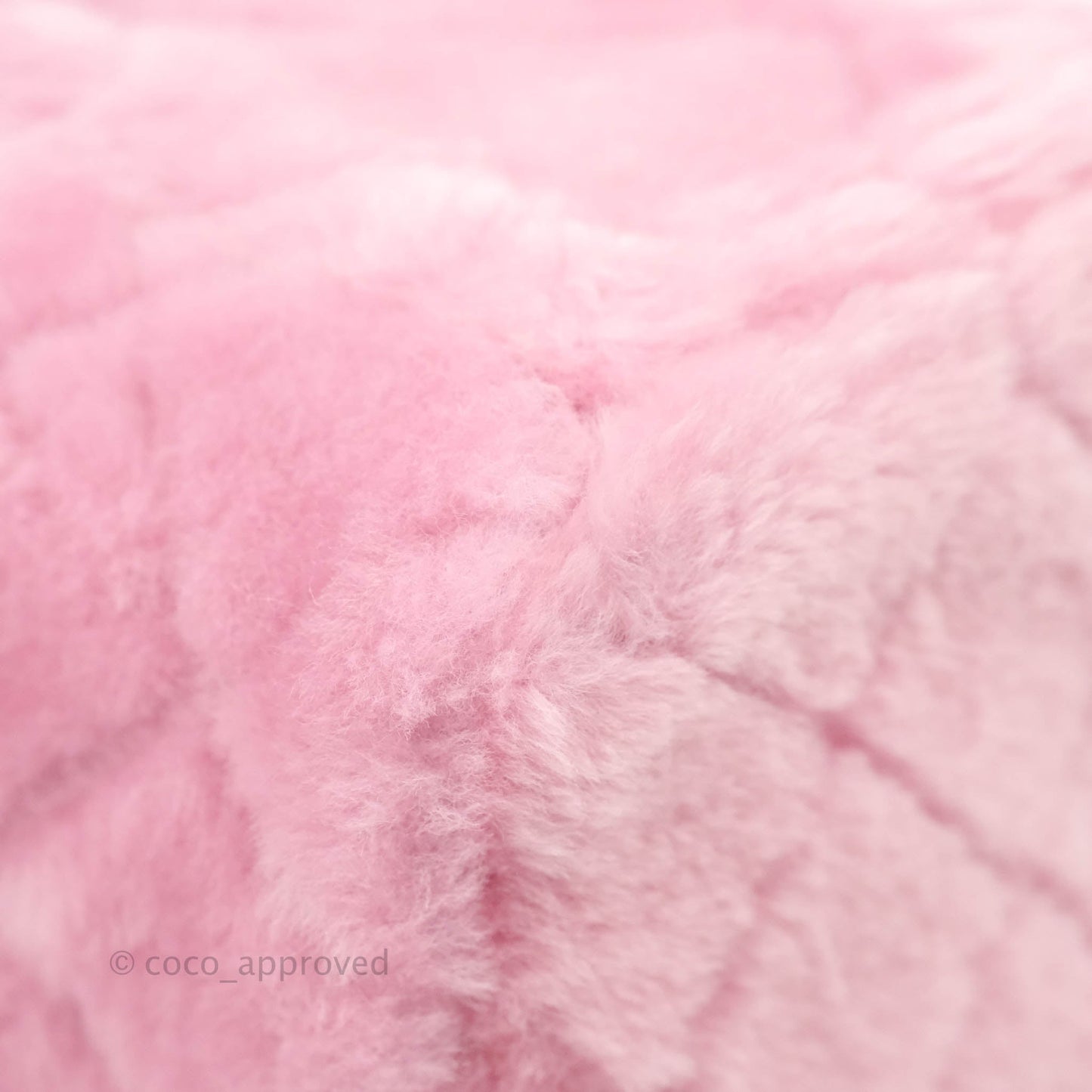Chanel Small Vanity Case Pink Shearling Lambskin Gold Hardware 22A