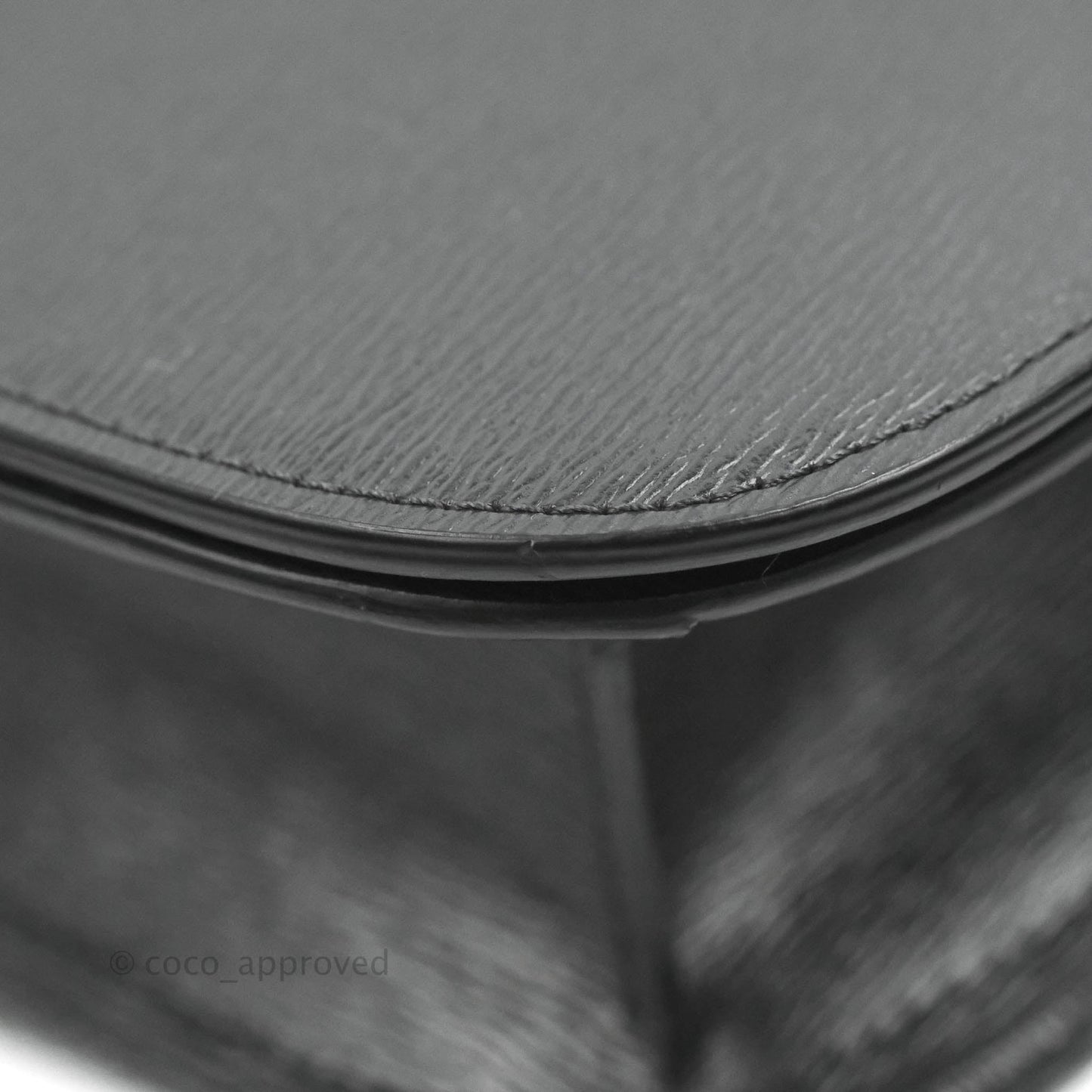 Celine Medium Classic Box Flap Dark Grey Liege Calfskin