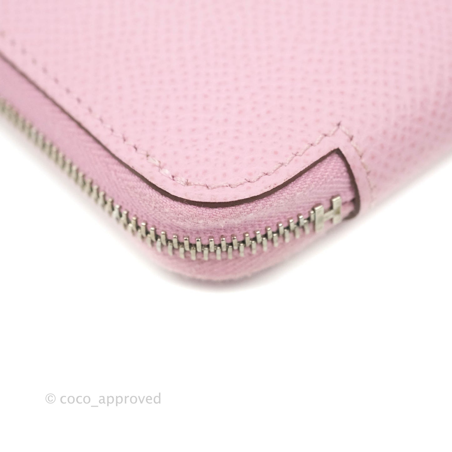 Hermès Silk In Compact Wallet Pink Epsom