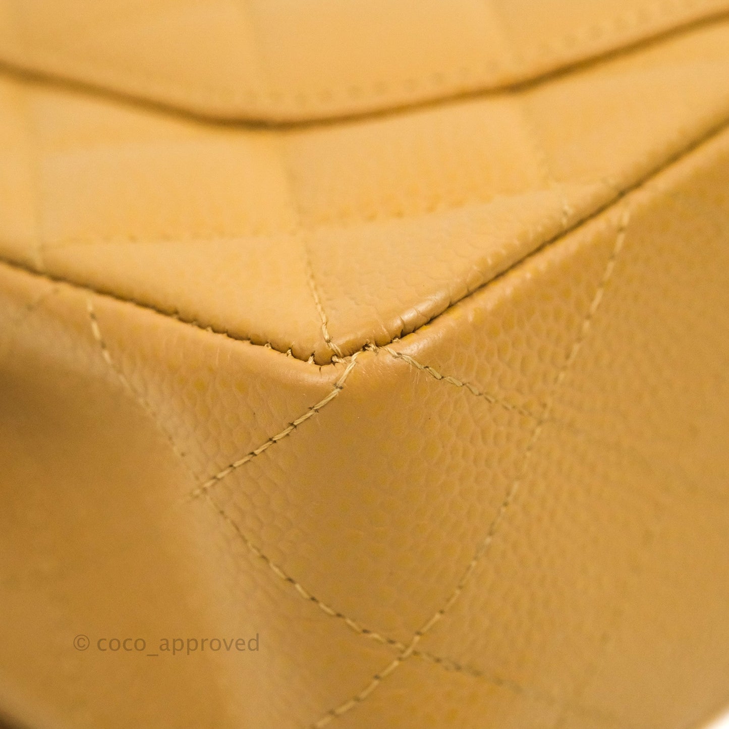 Chanel S/M Small Classic Quilted Flap Dark Beige Caviar 24K Gold Hardware