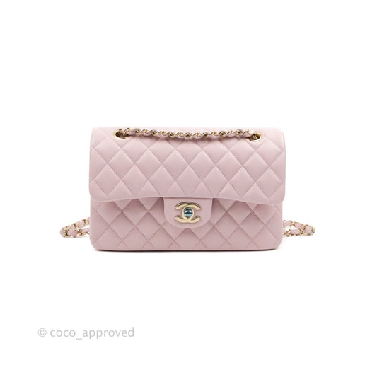 Chanel Classic Small S/M Flap Pink Caviar Gold Hardware