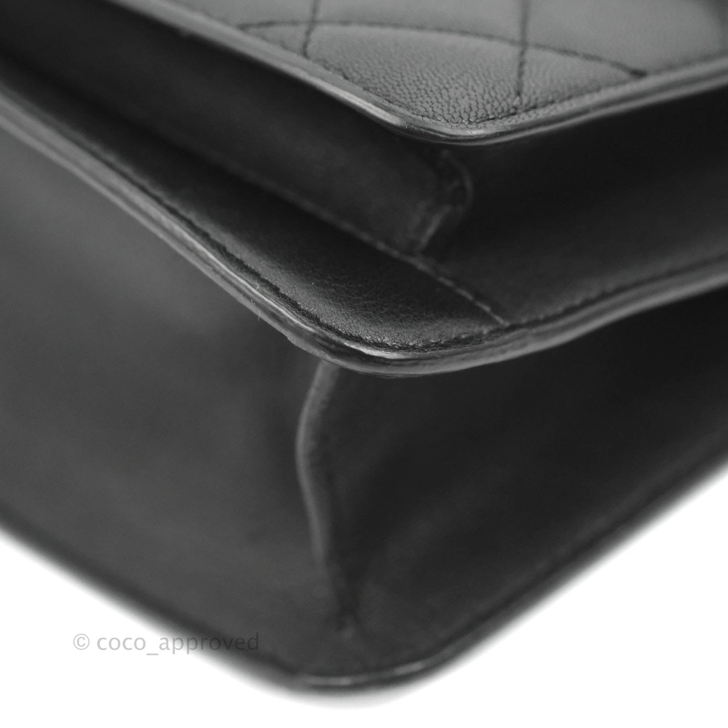 Chanel Quilted Mini Urban Companion Flap Black Calfskin Silver Hardware