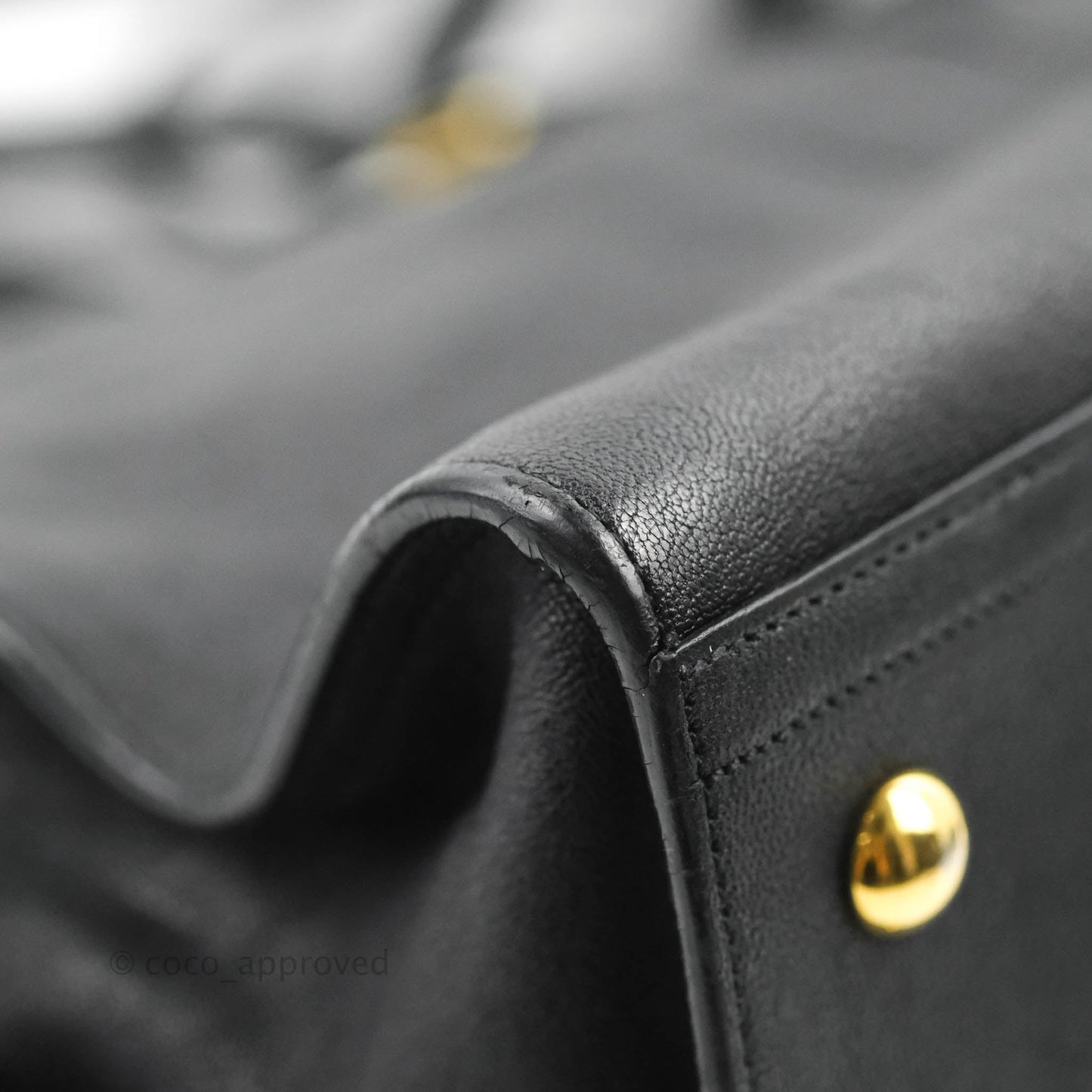 Saint Laurent Cabas Chyc Dark Navy Gold Hardware