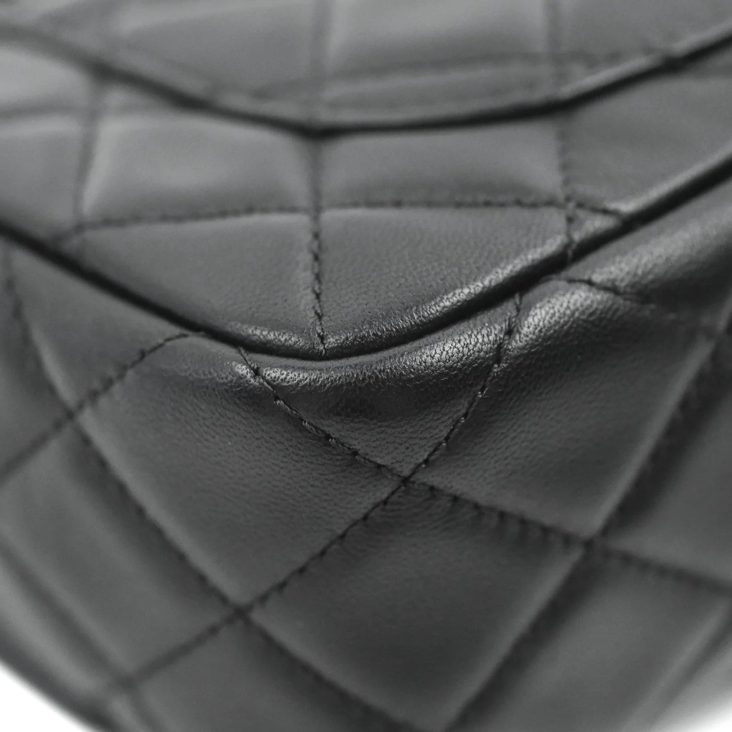 Chanel Mini Rectangular Pearl Crush Quilted Black Lambskin Aged Gold Hardware