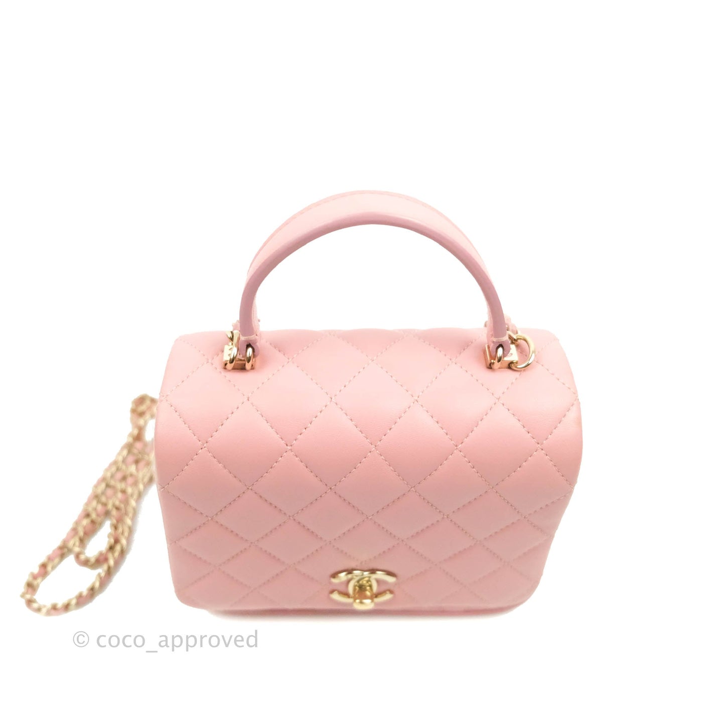 Chanel Citizen Chic Mini Flap Bag Pink Lambskin Gold Hardware