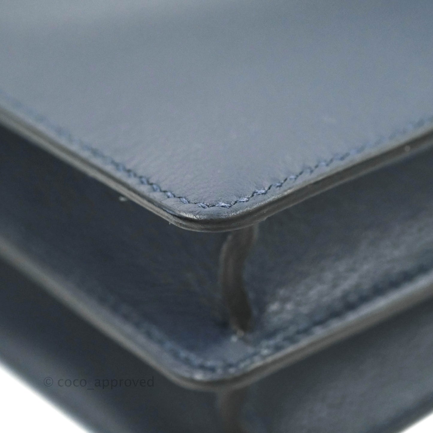 Hermès Roulis Mini 18 Bleu Nuit Evercolor Palladium Hardware