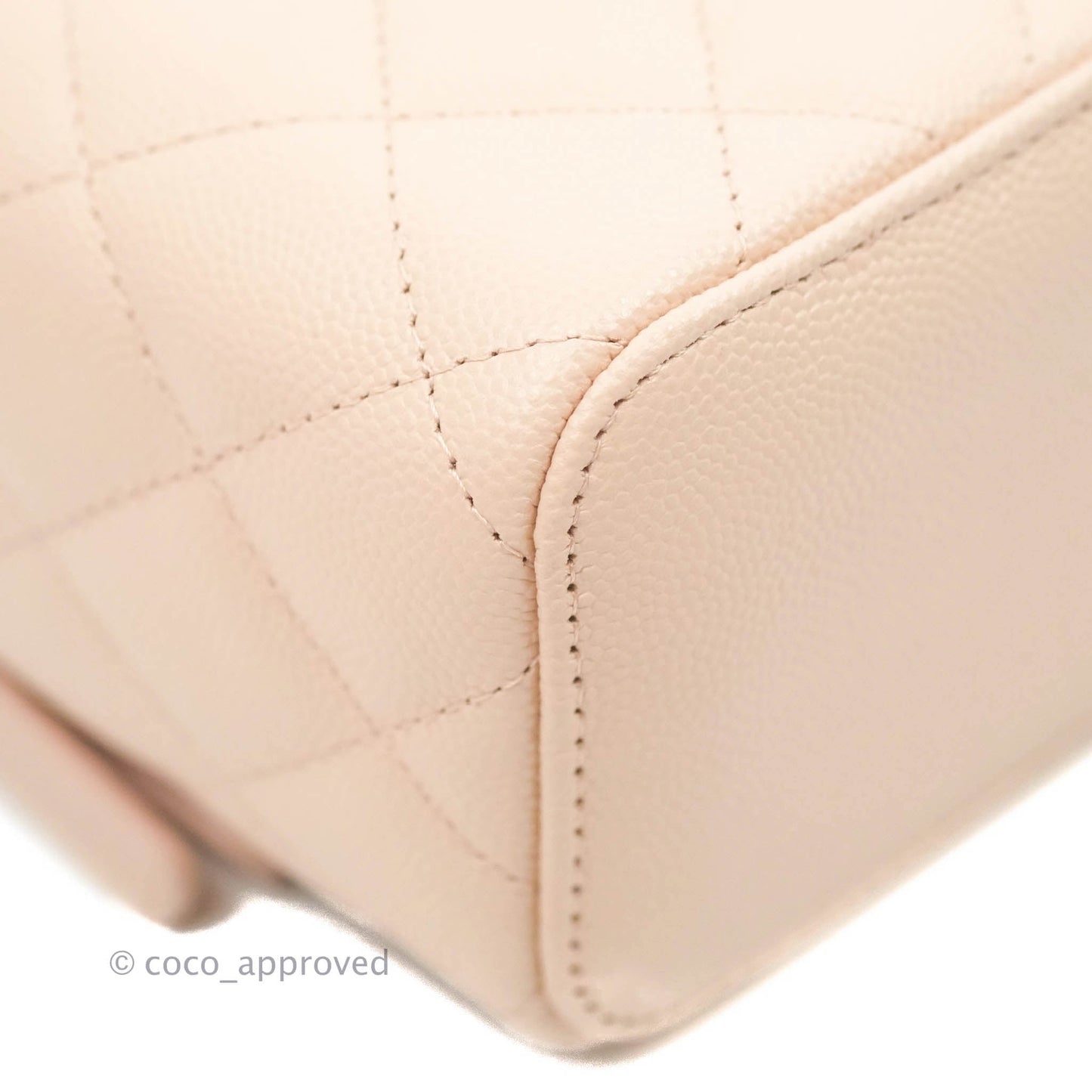 Chanel Classic Mini Vanity With Chain Light Pink Caviar Gold Hardware