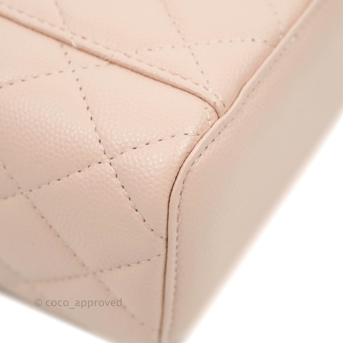 Chanel Mini Vanity With Chain Rose Clair Pink Caviar Gold Hardware