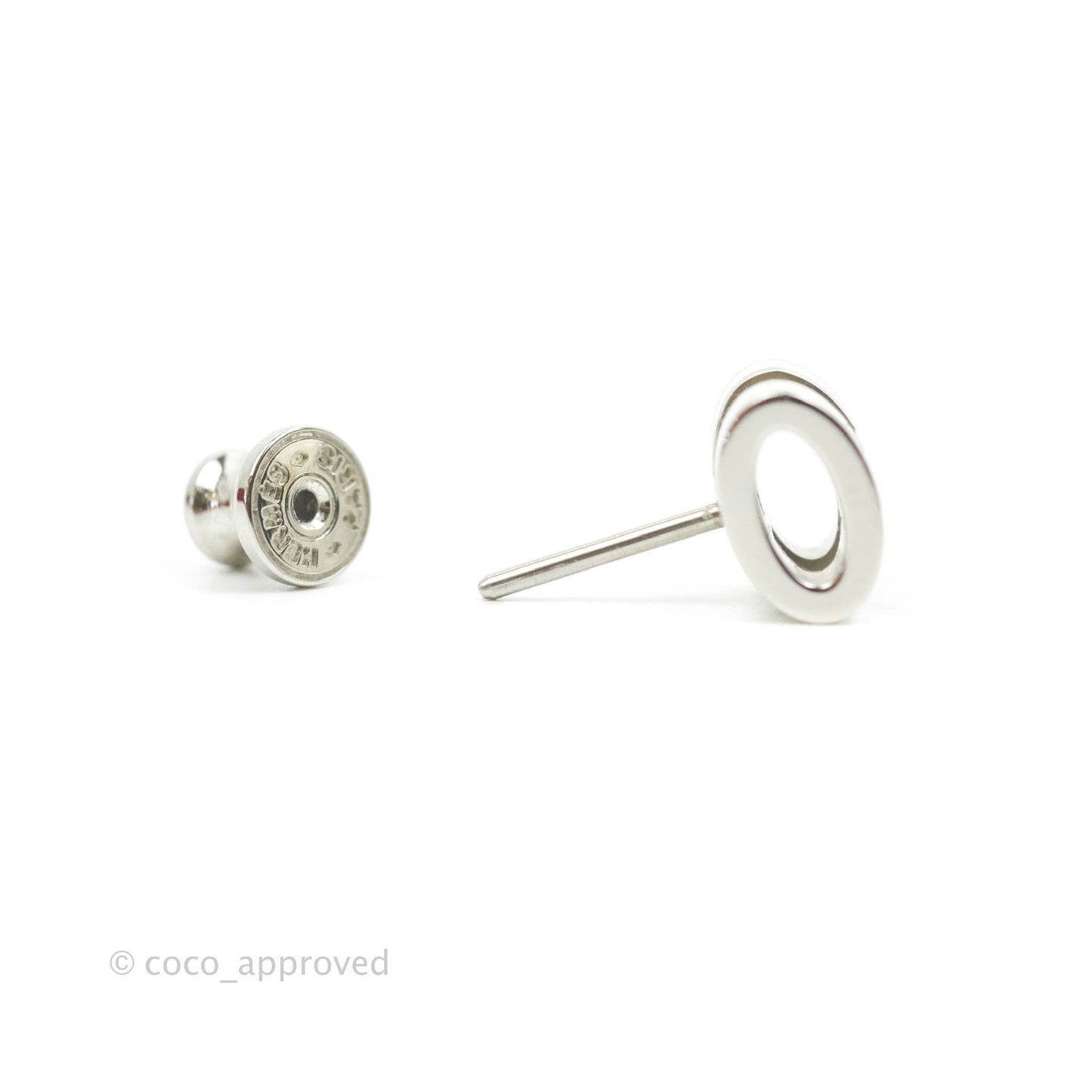 Hermès Mini Pop H White Silver Tone