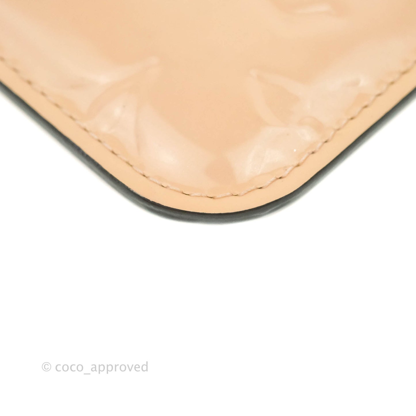 Louis Vuitton Pink Patent Key Pouch Gold Hardware