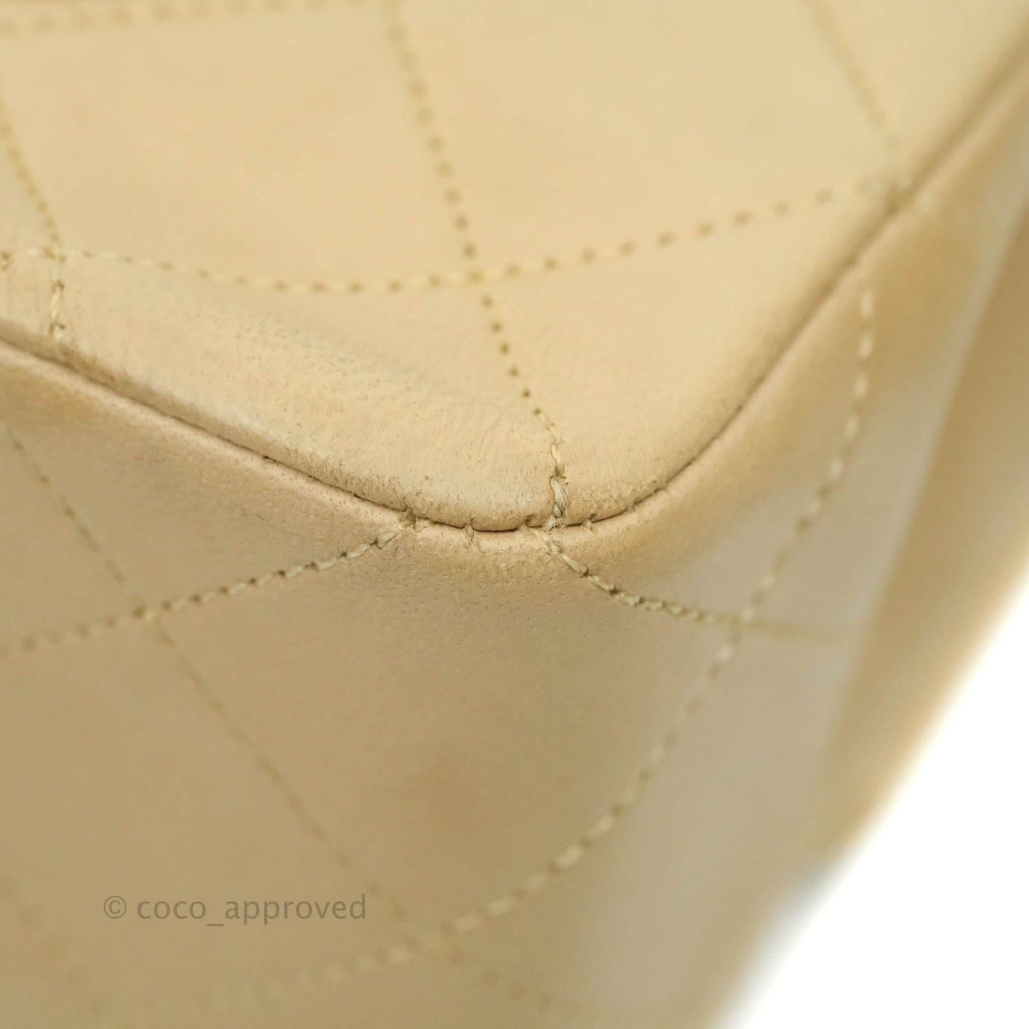 Chanel Classic Vintage Small Flap Beige Lambskin 24K Gold Hardware