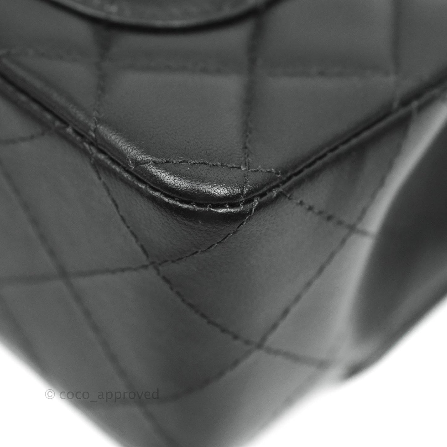 Chanel Quilted Mini Rectangular Lambskin Black Gold Hardware