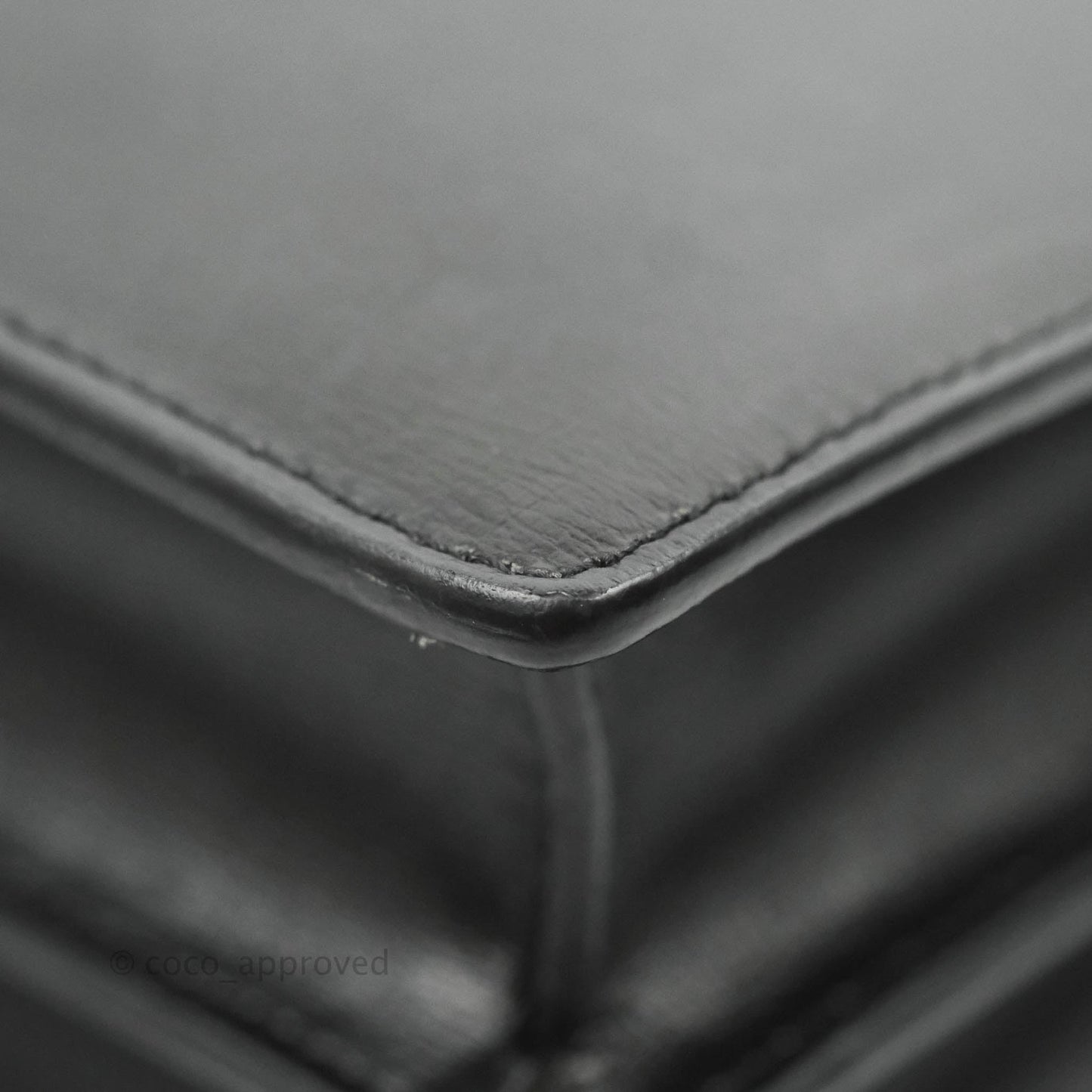 Saint Laurent Sunset Medium Black Calfskin Silver Hardware