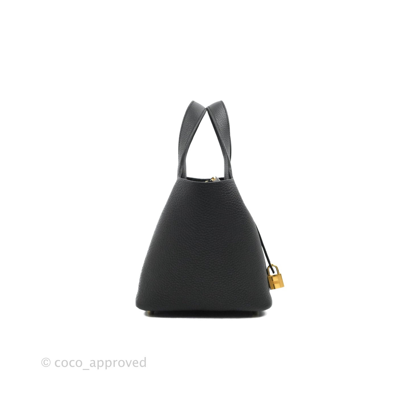 Hermès Picotin Lock 18 Black Clemence Gold Hardware