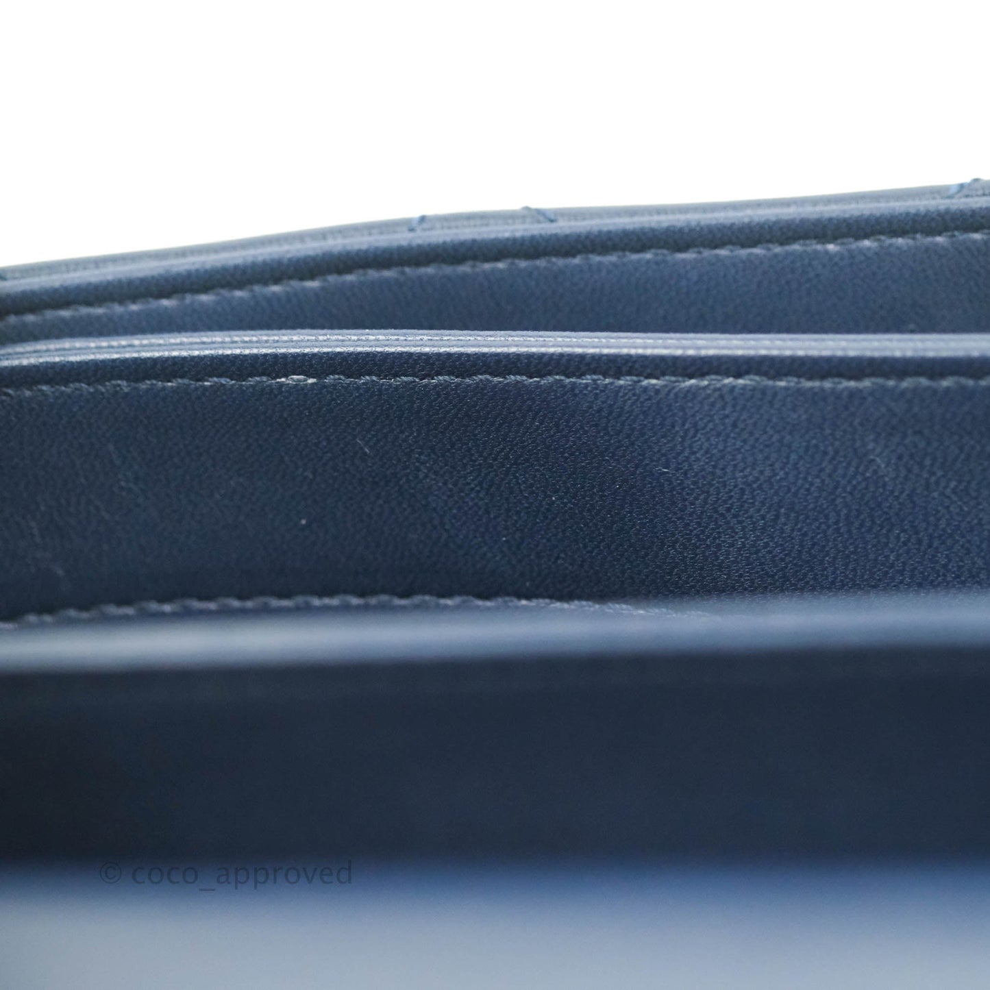 Chanel Small Trendy CC Navy Lambskin Gold Hardware