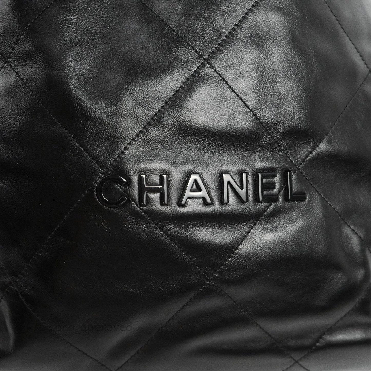Chanel 22 Bag Black Calfskin So Black Hardware