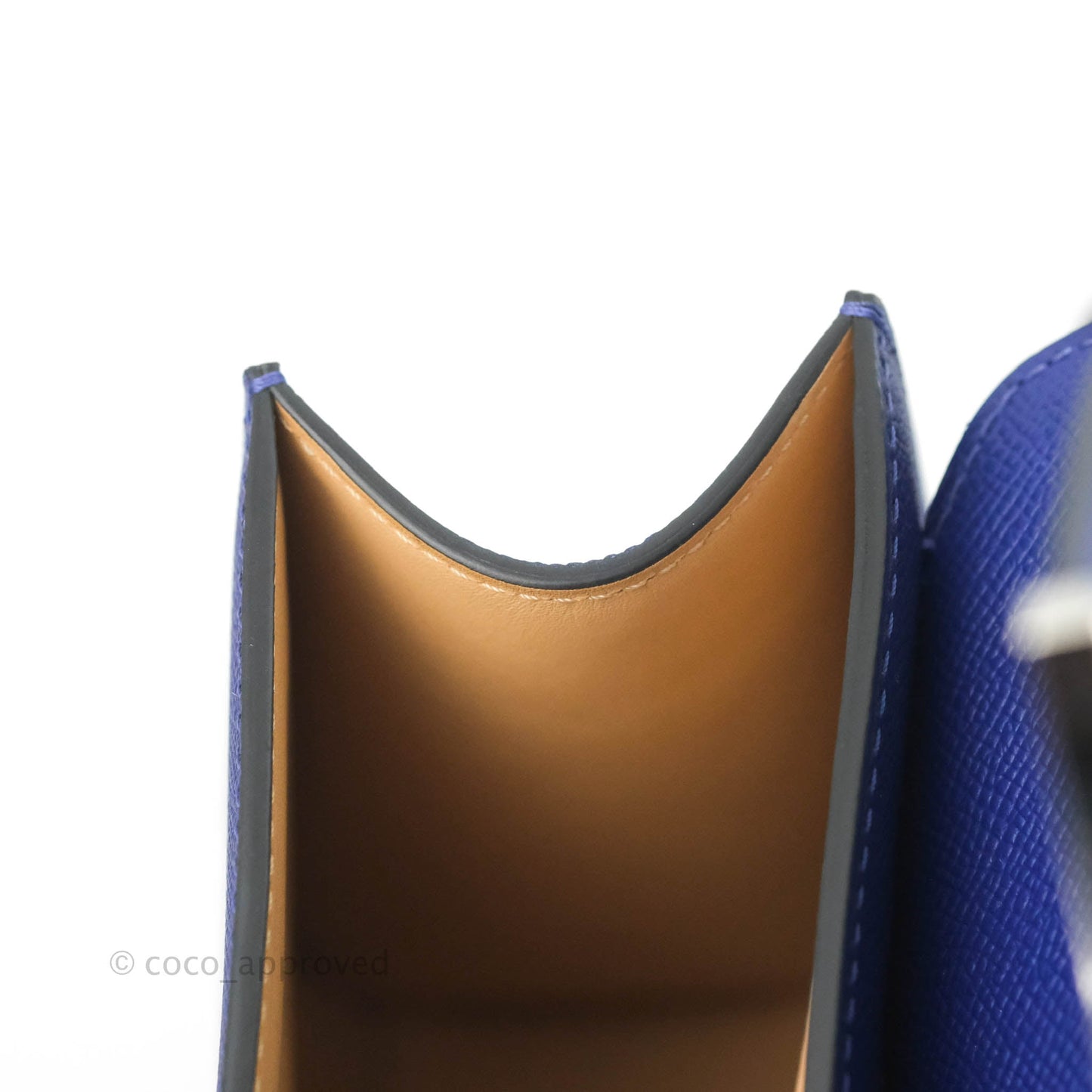 Moynat Gabrielle PM Bag Blue Calfskin Silver Hardware