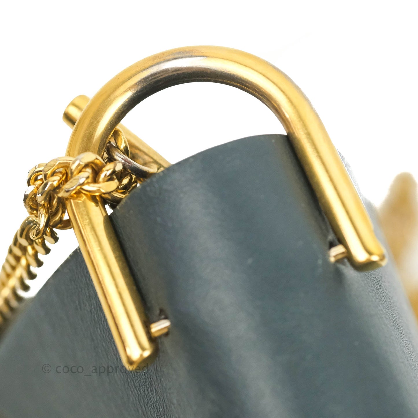 Chloe Drew Crossbody Bag Cloudy Blue Suede