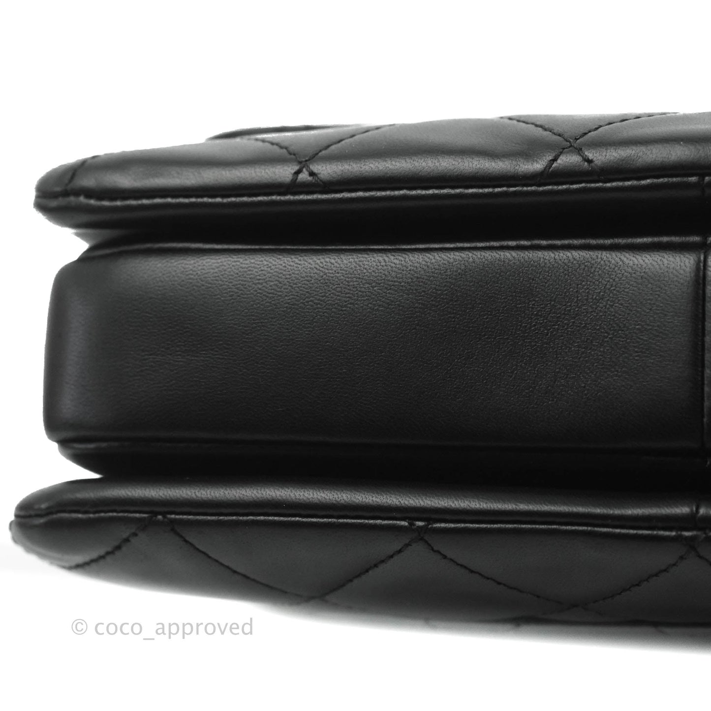 Chanel Small Trendy CC Black Lambskin Gold Hardware