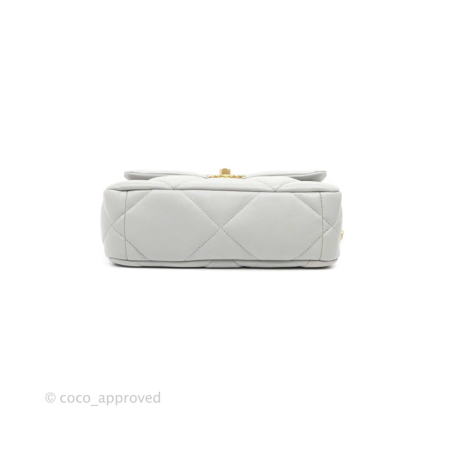 Chanel 19 Small Grey Lambskin Mixed Hardware