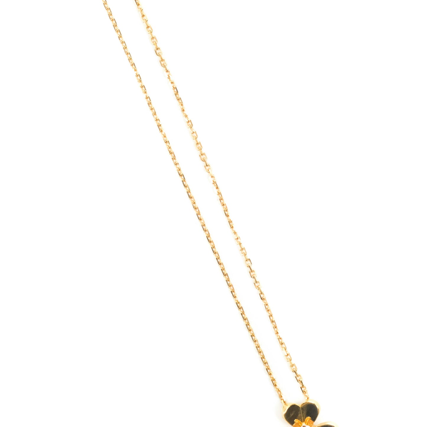 Van Cleef & Arpels Frivole Pendant 18K Yellow Gold Diamond Mini Model