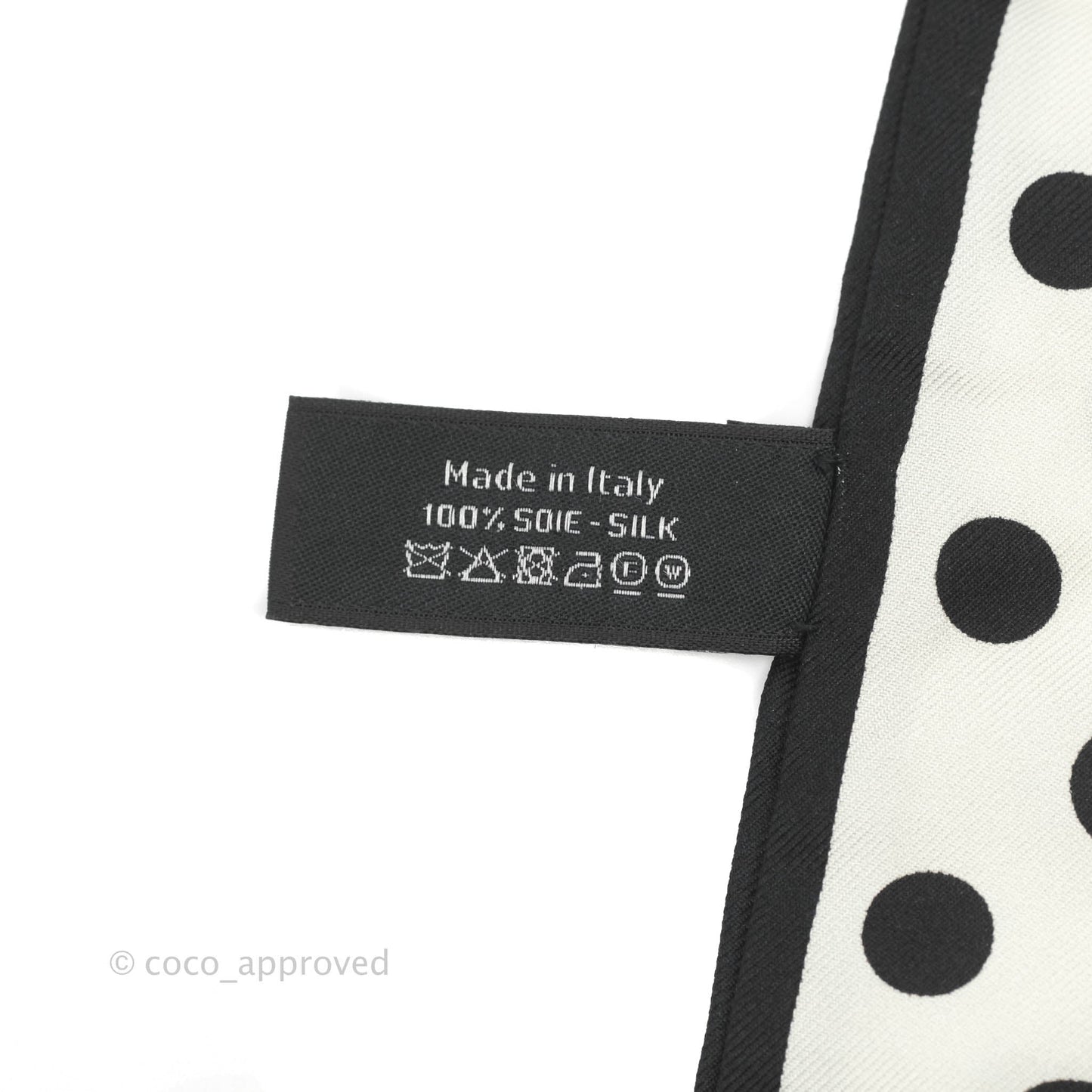 Chanel Coco Bow Silk Hair Accessory Ivory & Black