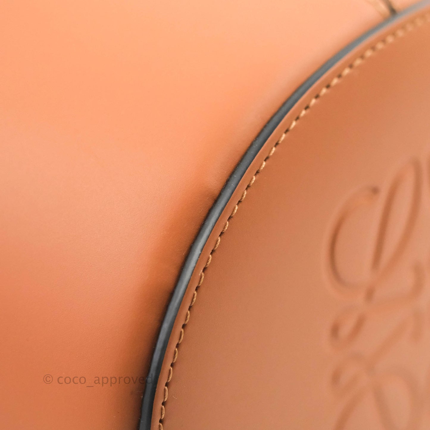 Loewe Small Balloon Bucket Bag Black Tan Calfskin